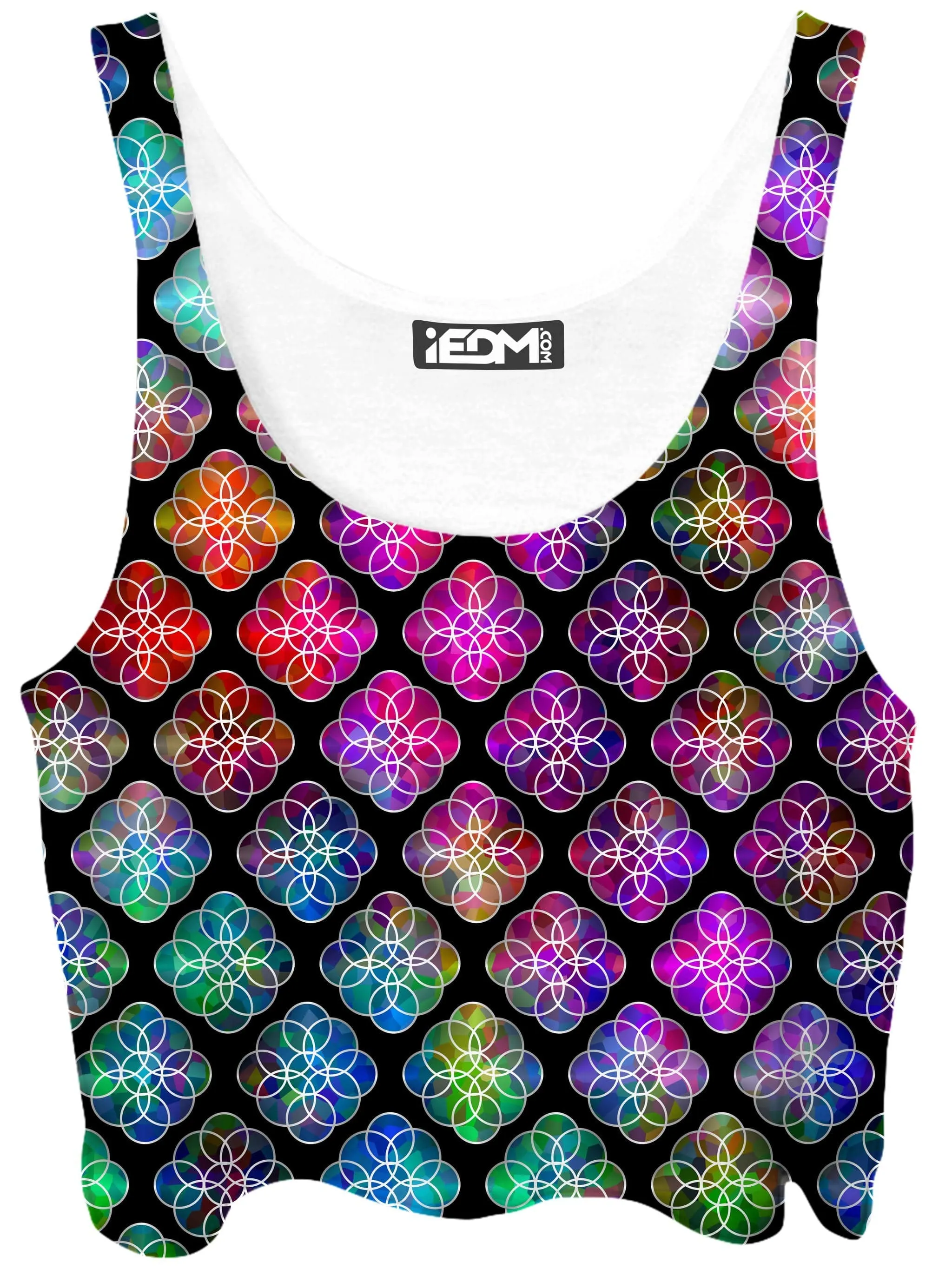 Rings of Color Pattern Crop Top sold by iEDM
