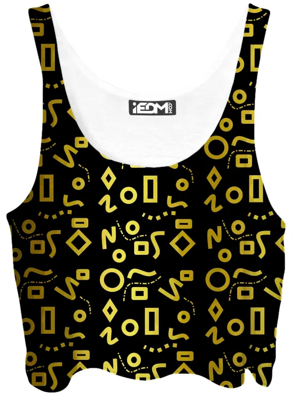 Gold Mod Glam Crop Top sold by iEDM