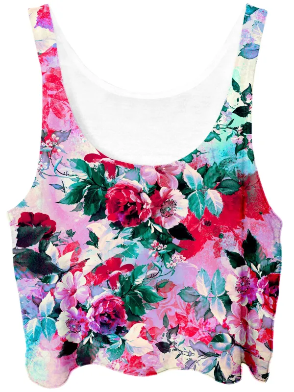 Pink Floral Crop Top sold by iEDM