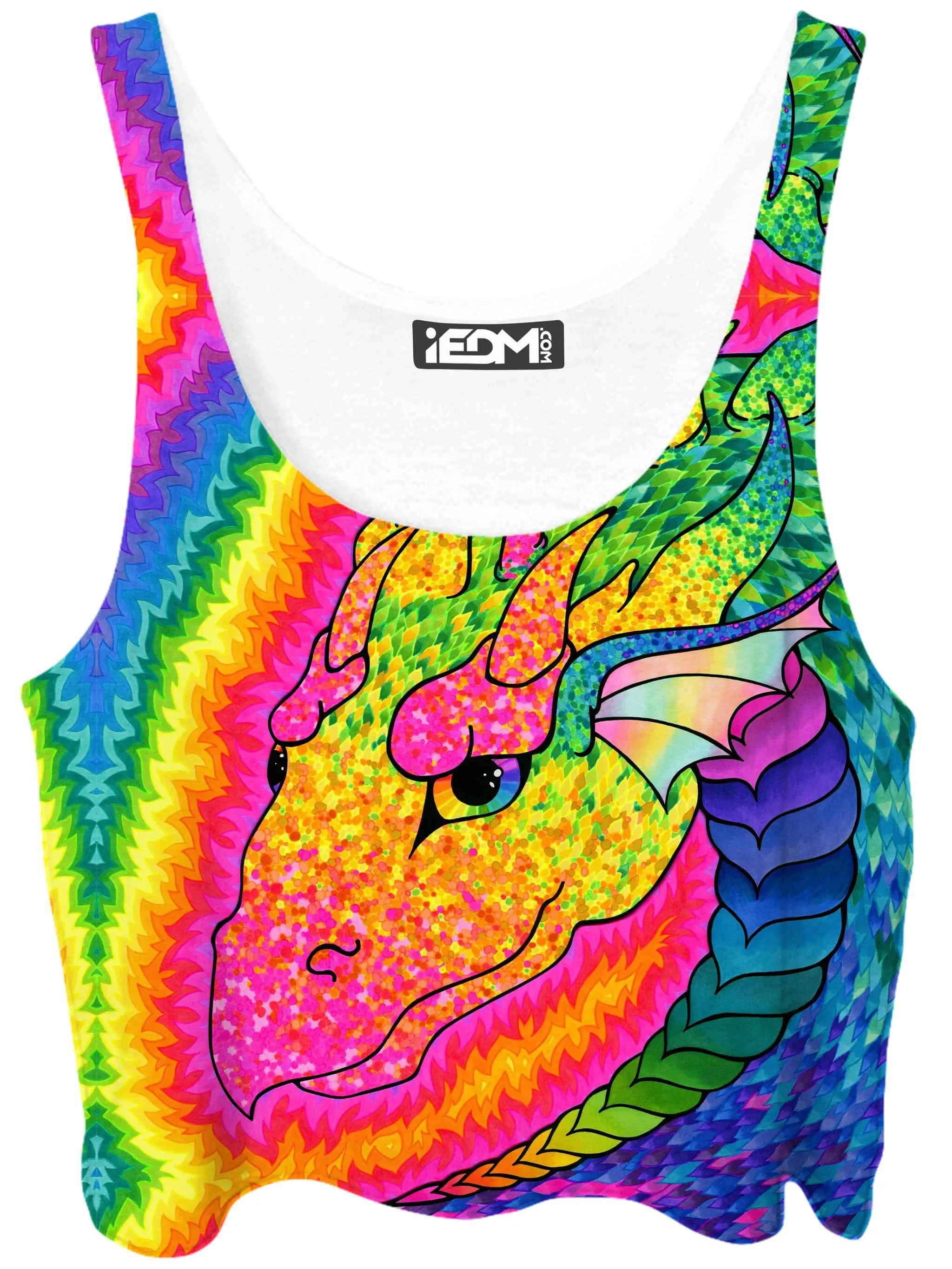 Rainbow Dragon Crop Top sold by iEDM