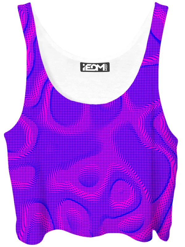 Wild Berry Halftone Crop Top sold by iEDM