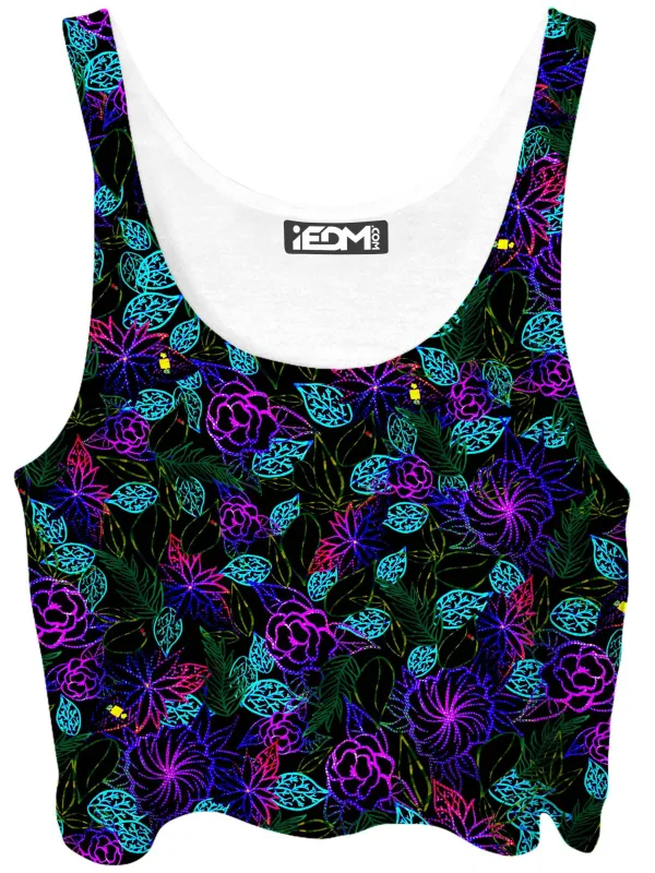 Light Night Floral Crop Top sold by iEDM