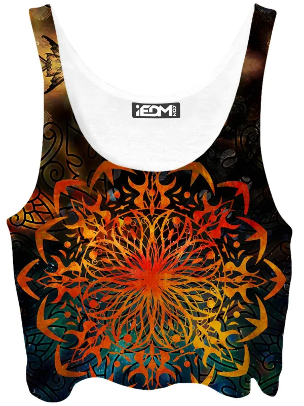 Fire Ornament Crop Top sold by iEDM