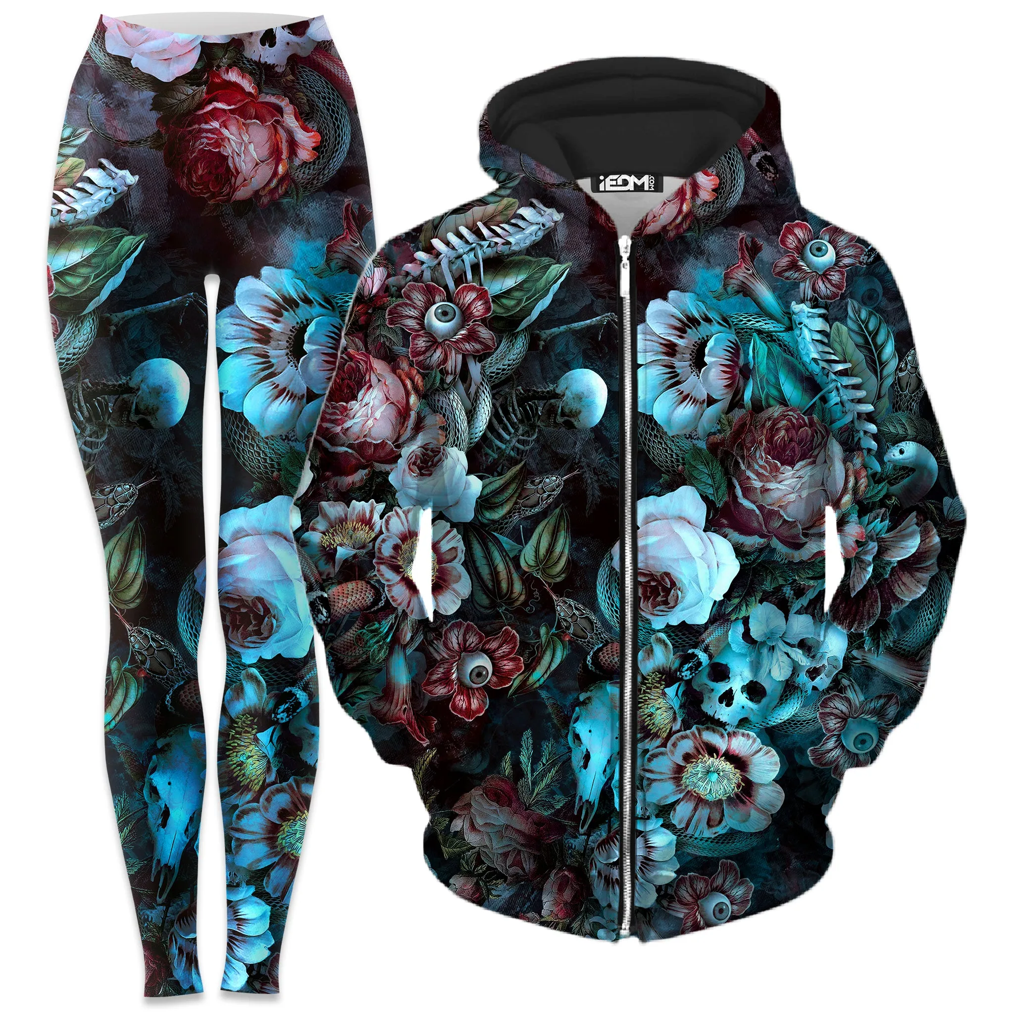 Eyes Of Darkness Zip-Up Hoodie and Leggings Combo sold by iEDM