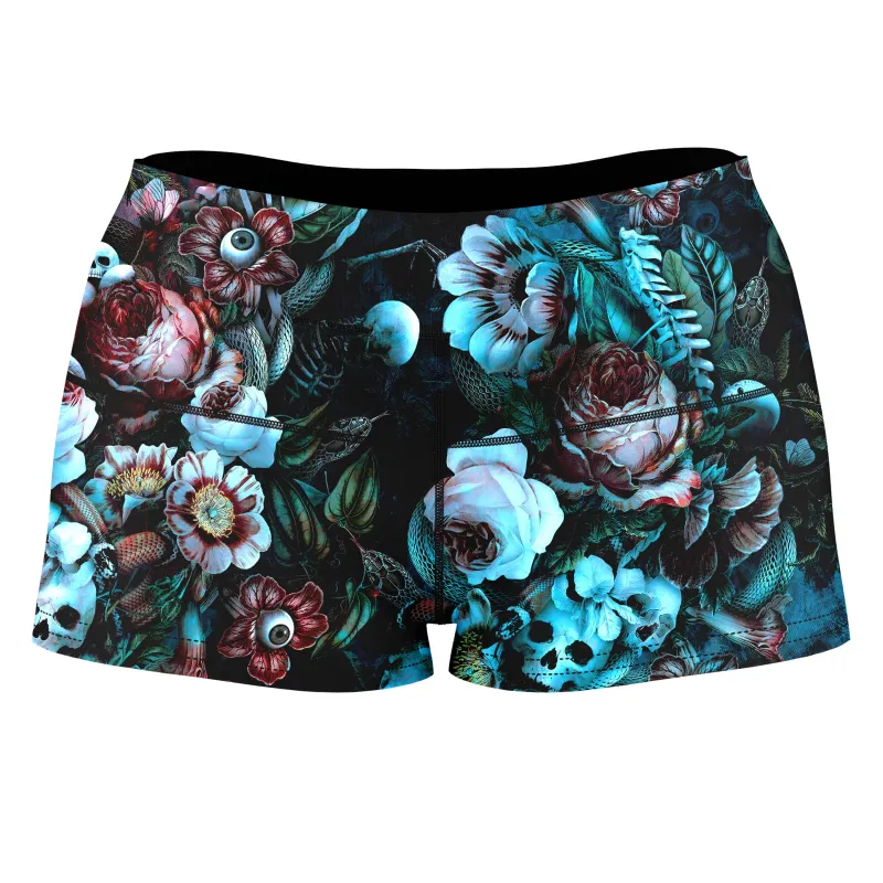 Eyes Of Darkness High-Waisted Women's Shorts sold by iEDM