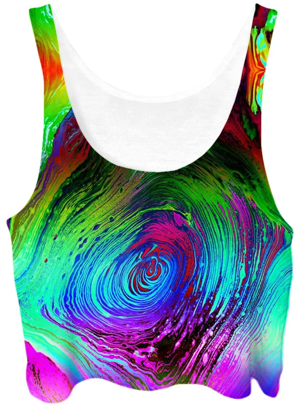Rainbow Vortex Crop Top sold by iEDM