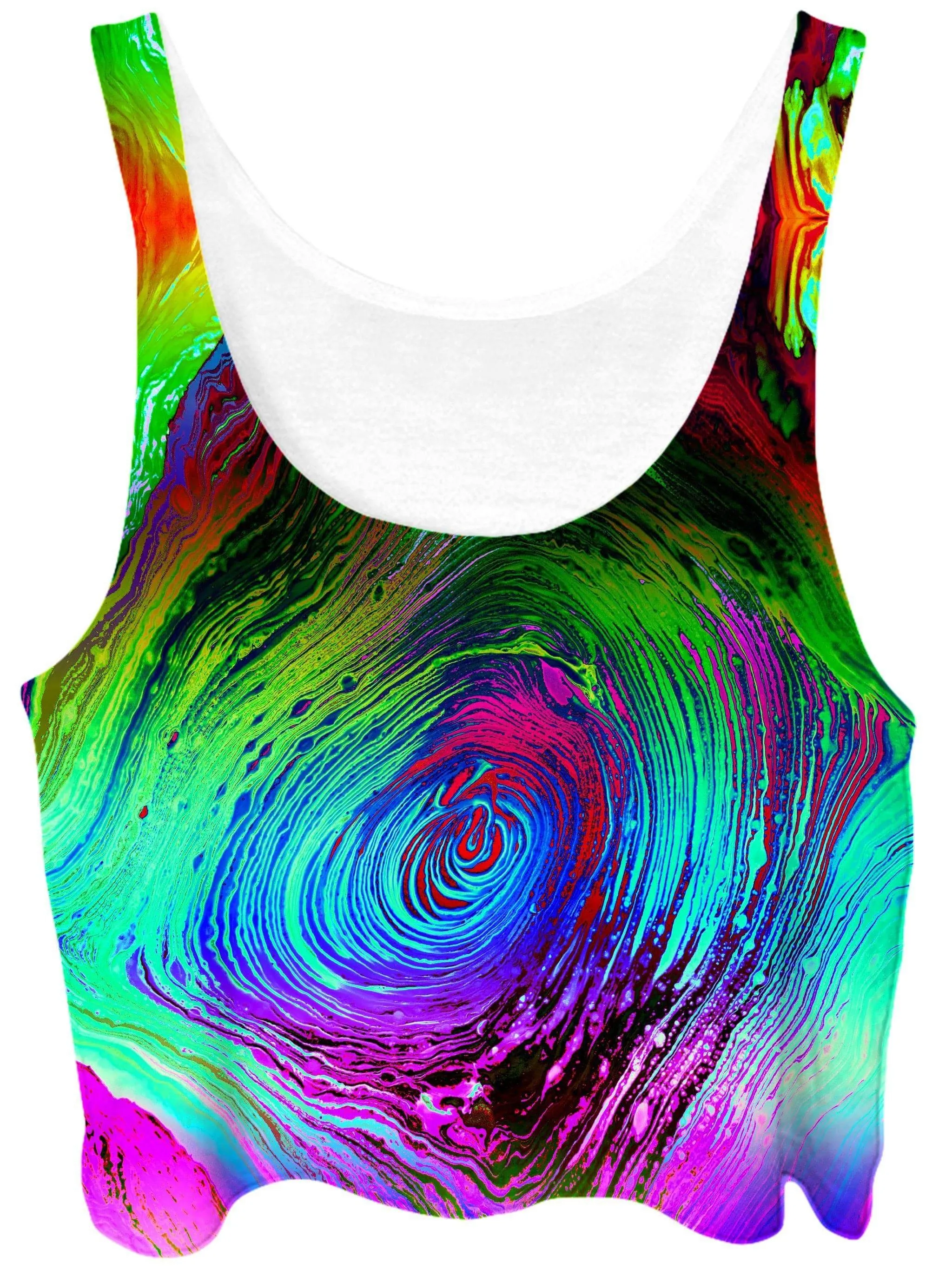Rainbow Vortex Crop Top sold by iEDM