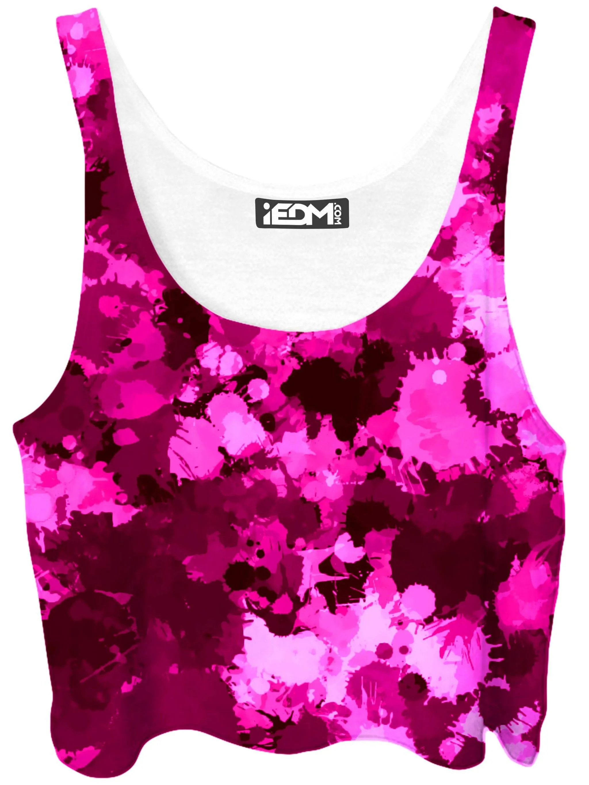 Pink Berry Paint Splatter Crop Top sold by iEDM