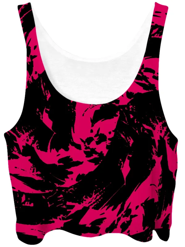 Pink Swirl Crop Top sold by iEDM
