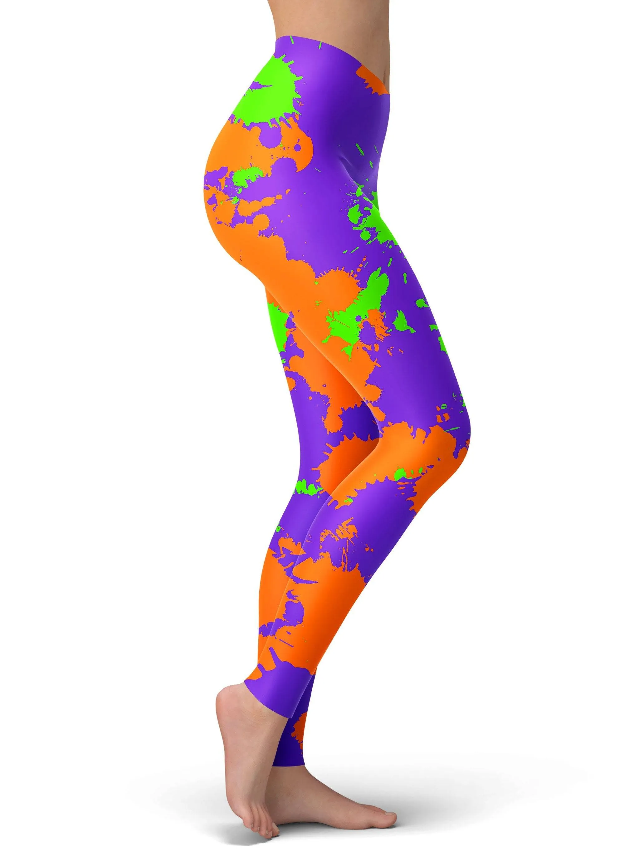 90s Kid Slime Splatter Leggings sold by iEDM product image thumbnail 2