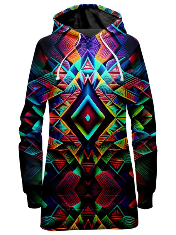 Psychedelic Tribal Hoodie Dress sold by iEDM