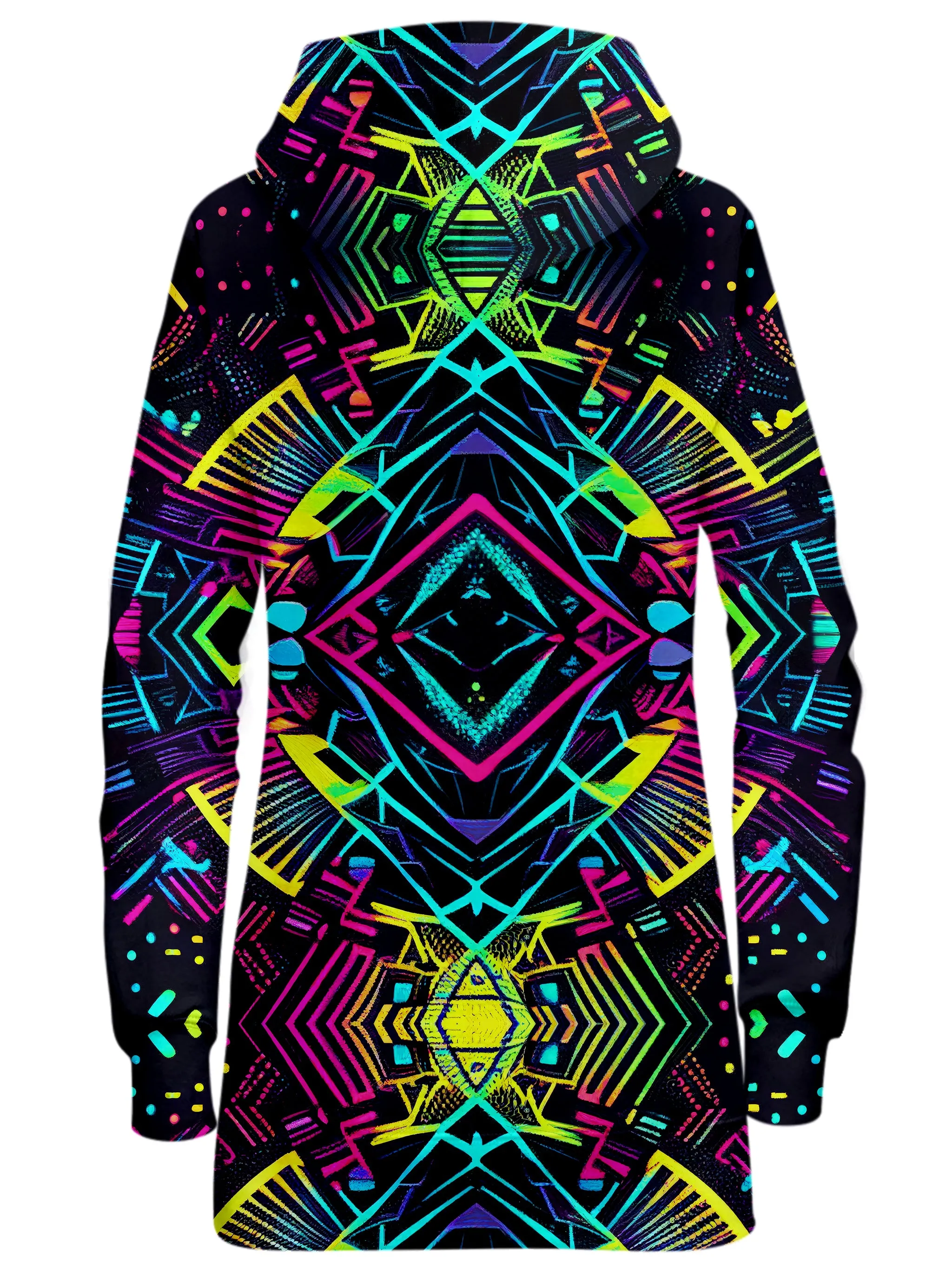 Neon Tribal Hoodie Dress sold by iEDM product image thumbnail 2