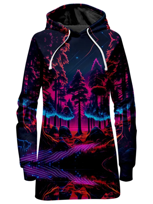 Neon Forest Hoodie Dress sold by iEDM