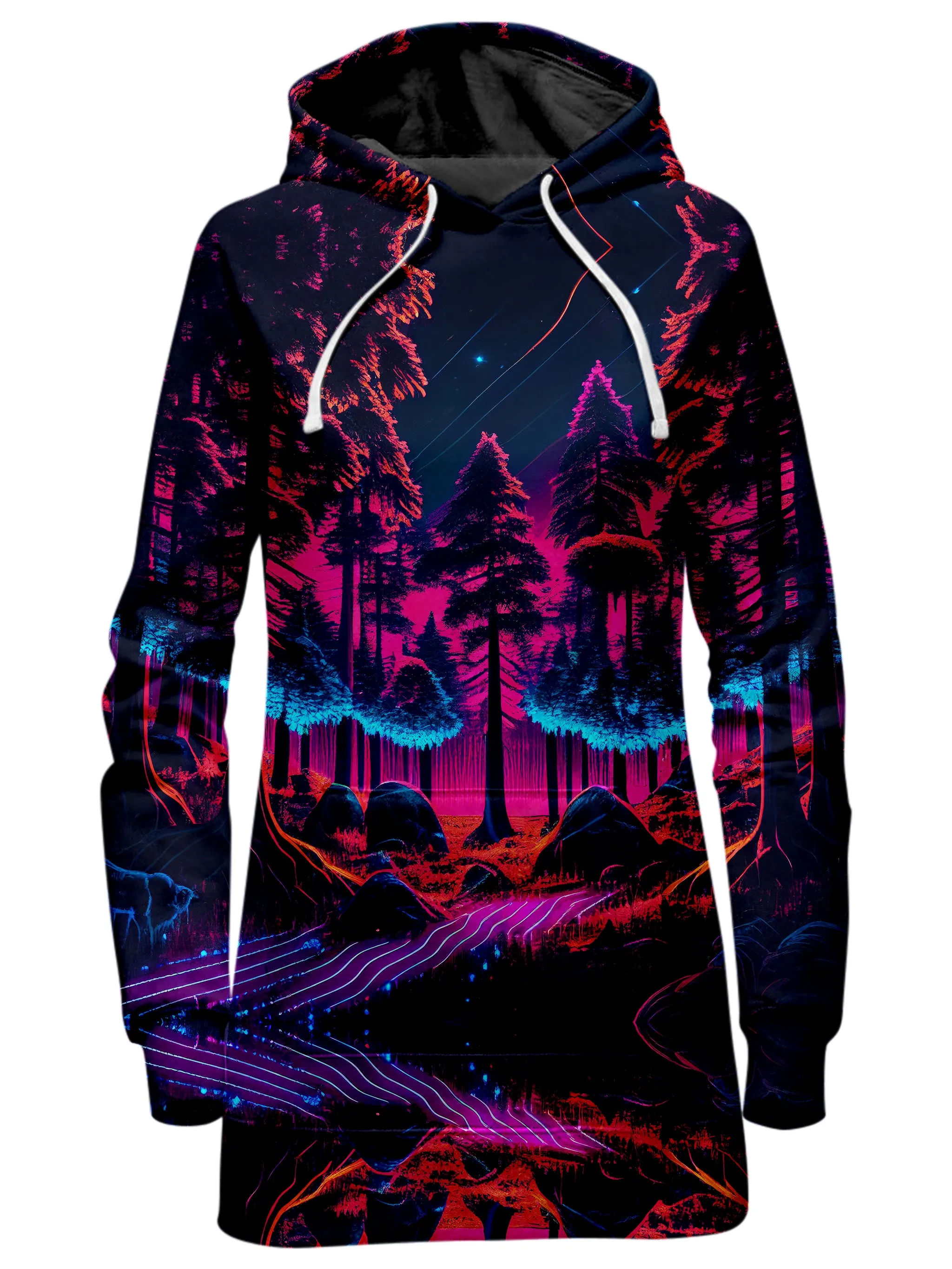 Neon Forest Hoodie Dress sold by iEDM