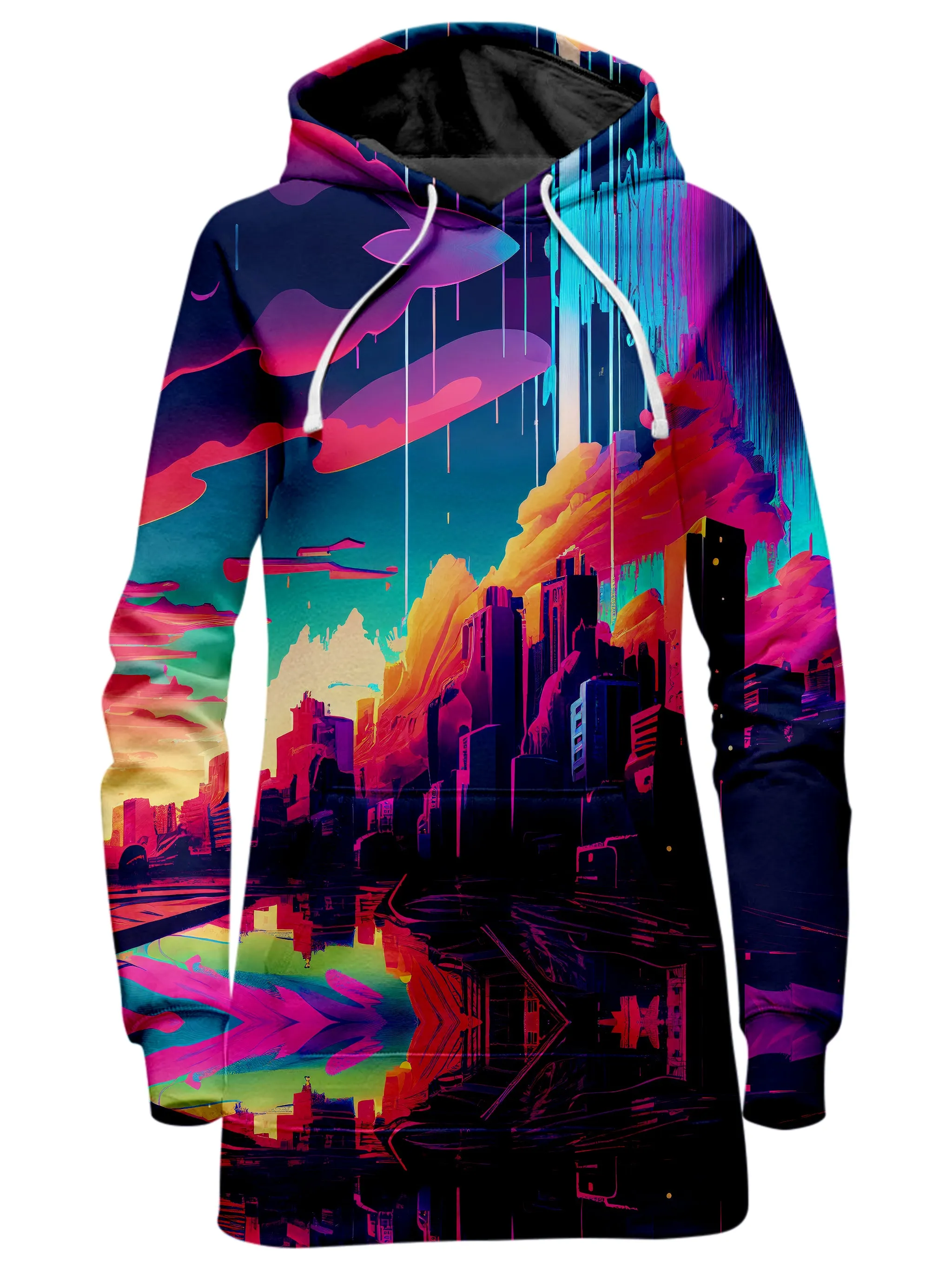 City In The Clouds Hoodie Dress sold by iEDM