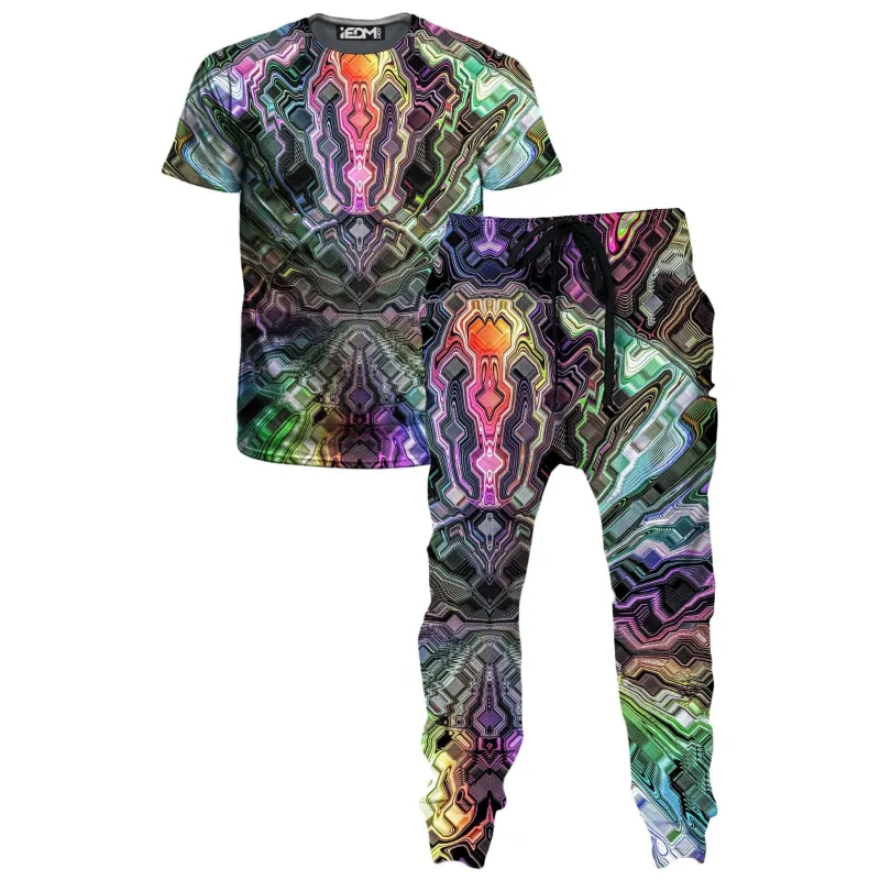 Holographic Storm T-Shirt and Joggers Combo made by iEDM