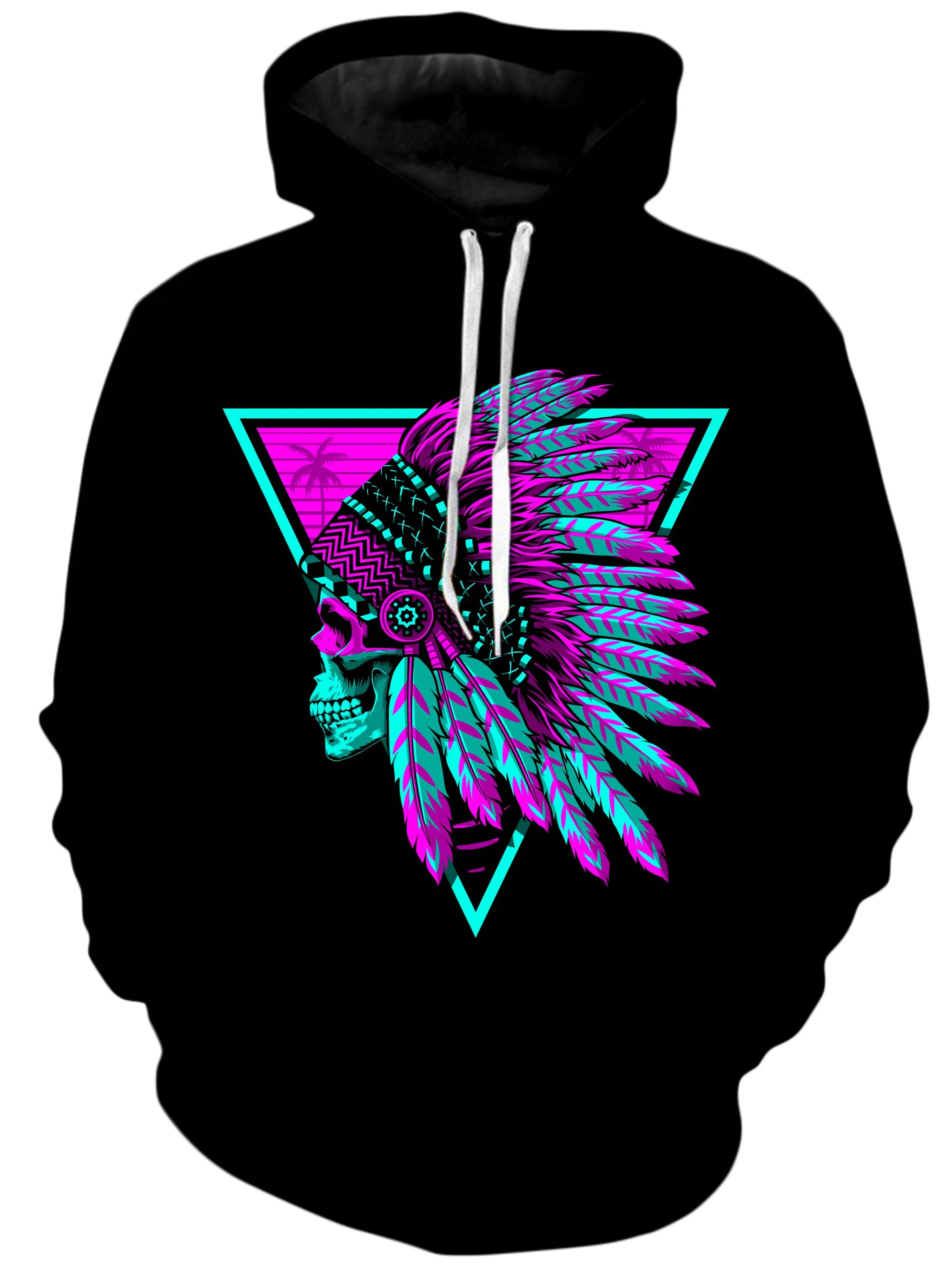 Retro Indian Skull Unisex Hoodie sold by iEDM