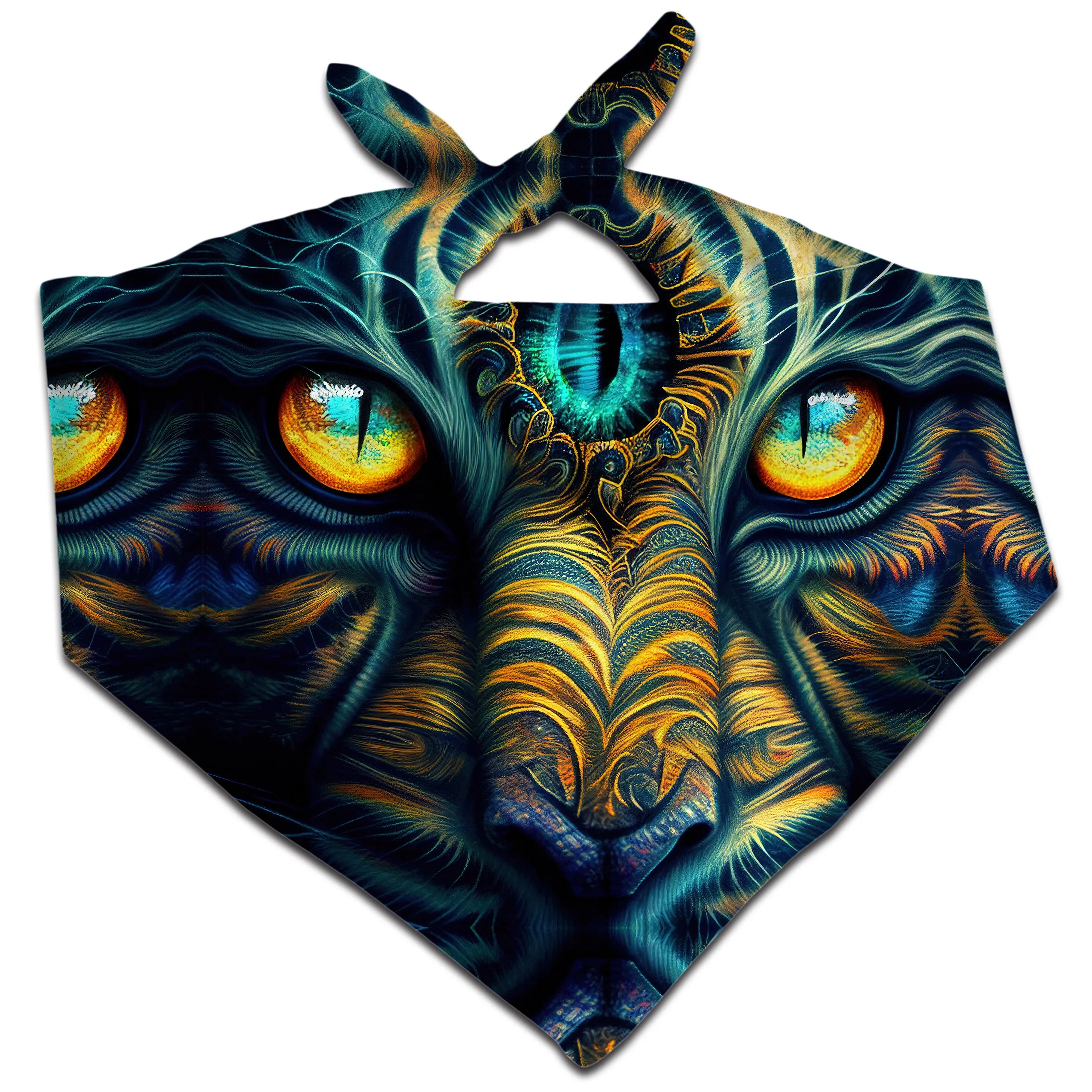 Tiger Eyes Psychedelic Bandana sold by iEDM