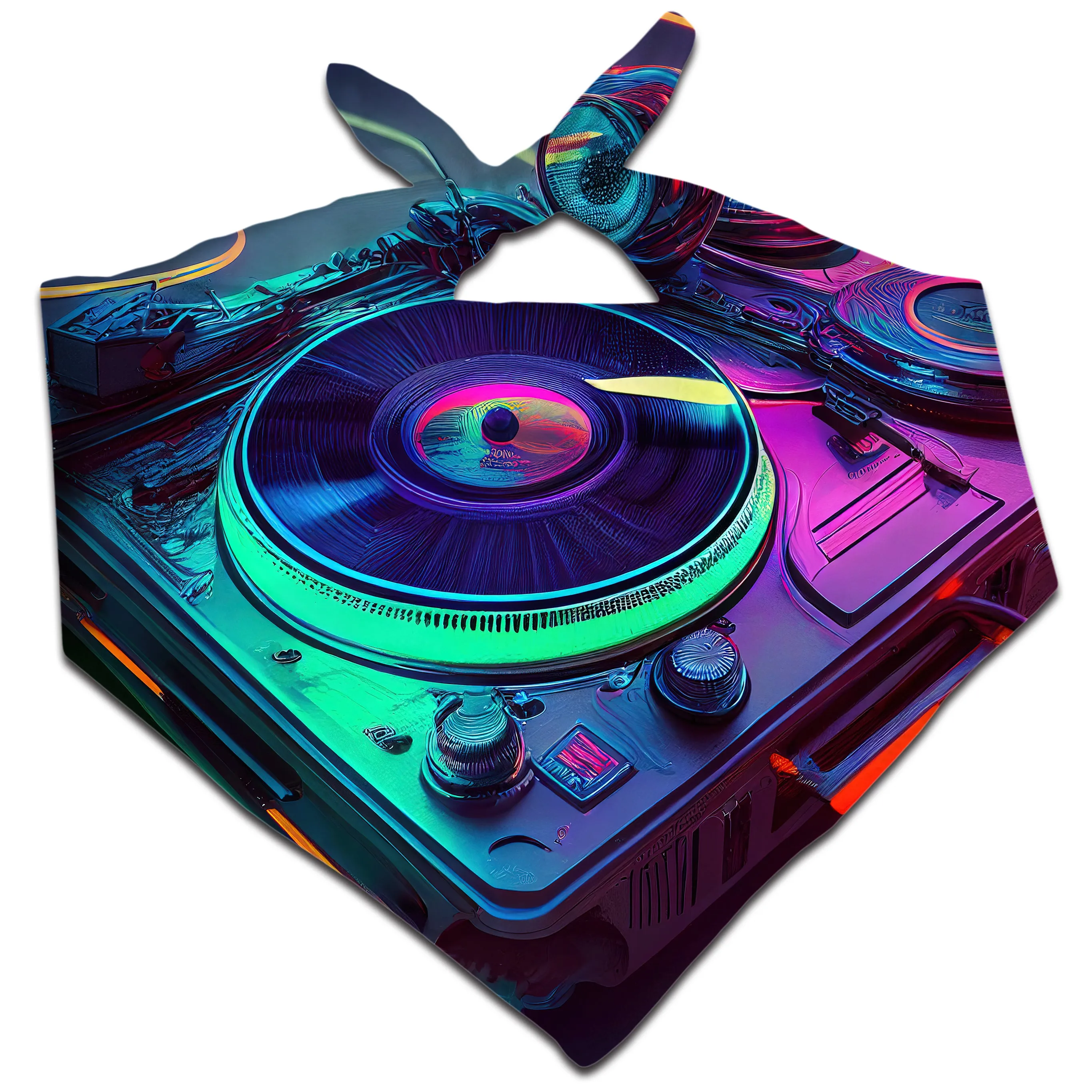 Neon Turntables Bandana sold by iEDM