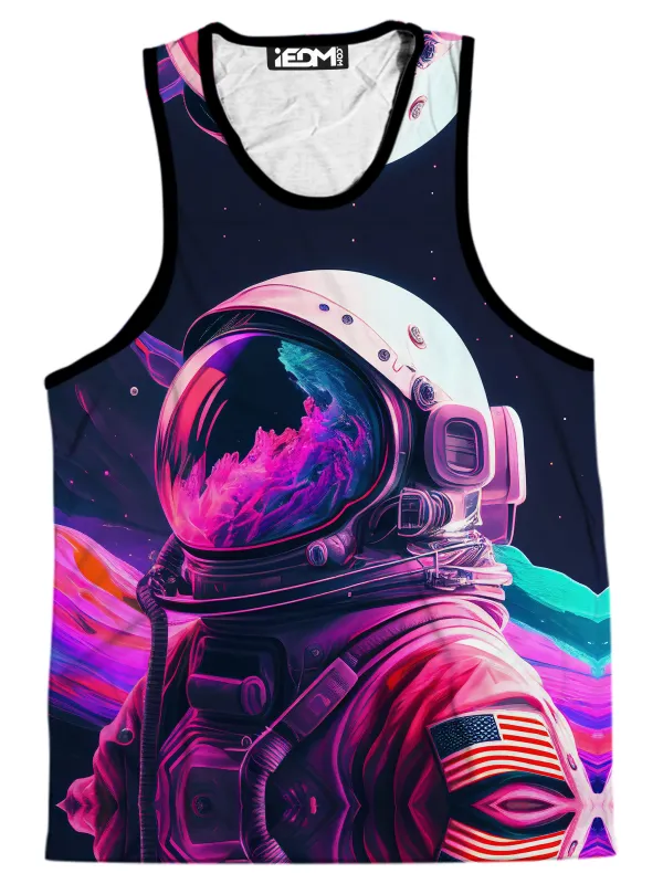 Synthwave Astronaut Men's Tank sold by iEDM