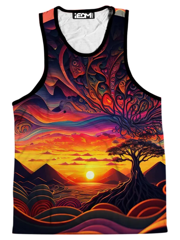 Acid Sunset Men's Tank sold by iEDM
