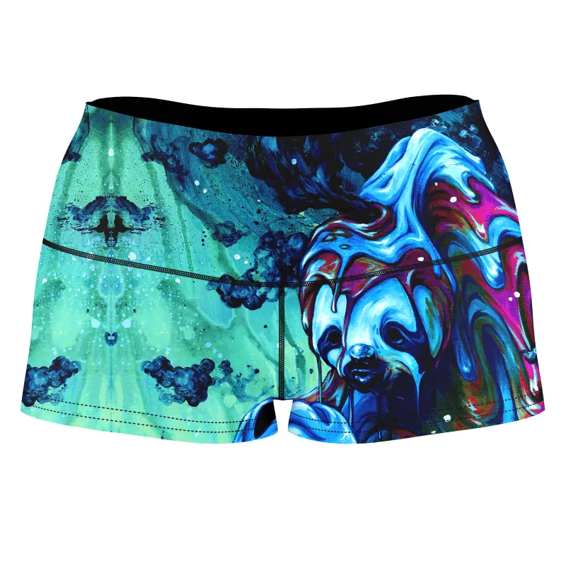 Toxic Sloth High-Waisted Women's Shorts sold by iEDM