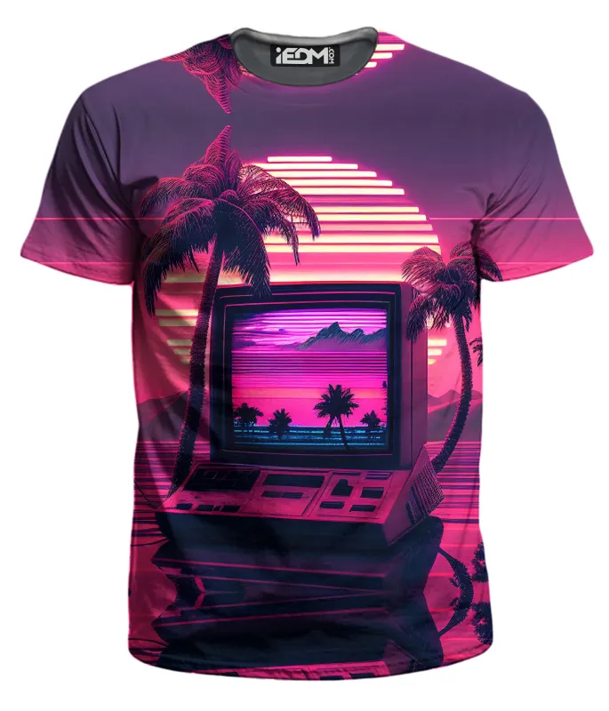 Vapor Palm Trees Men's T-Shirt sold by iEDM