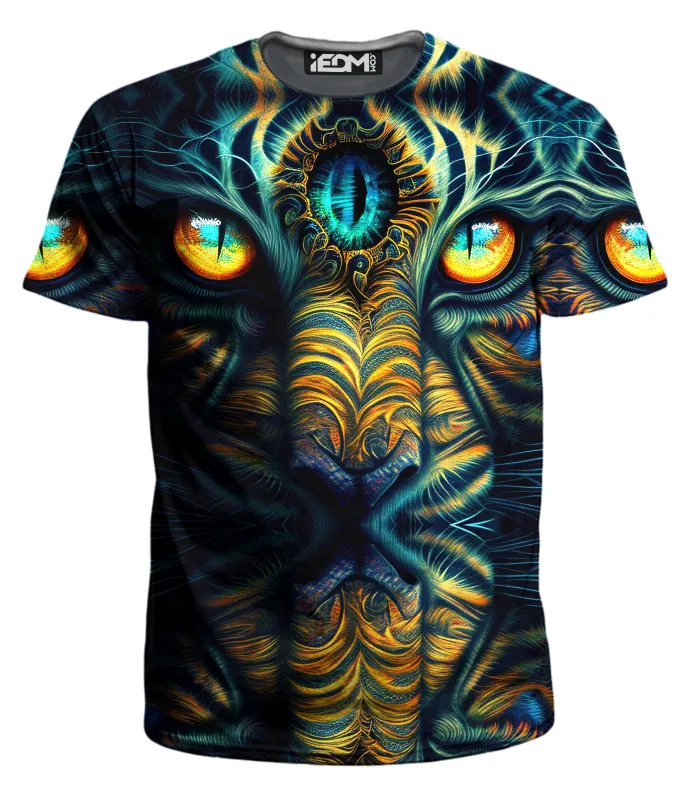 Tiger Eyes Psychedelic Men's T-Shirt sold by iEDM