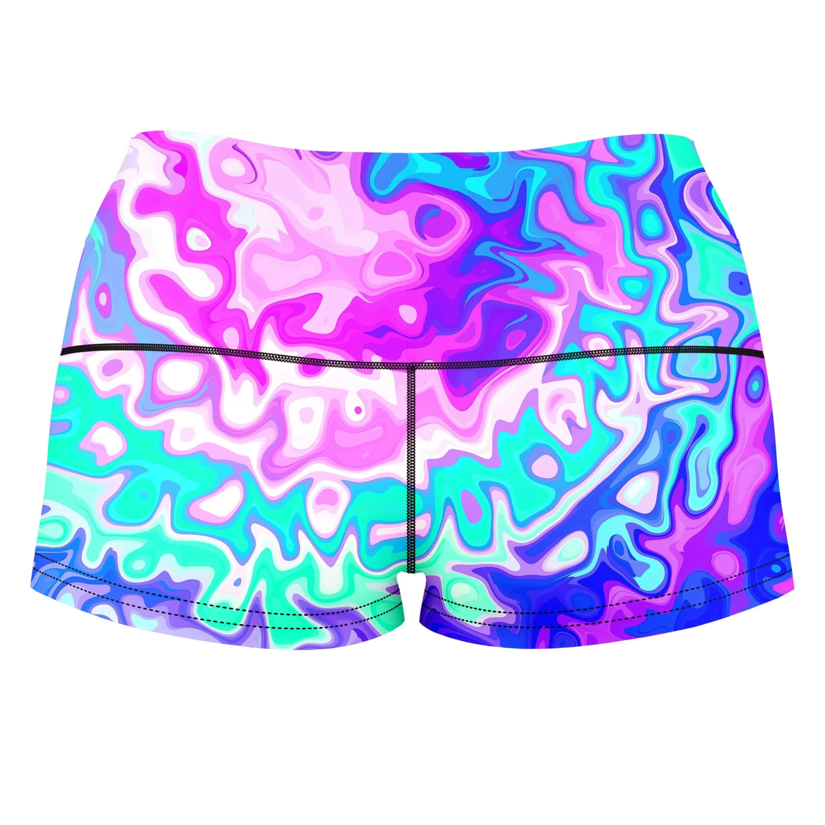 Catch The Wave High-Waisted Women's Shorts sold by iEDM product image thumbnail 2