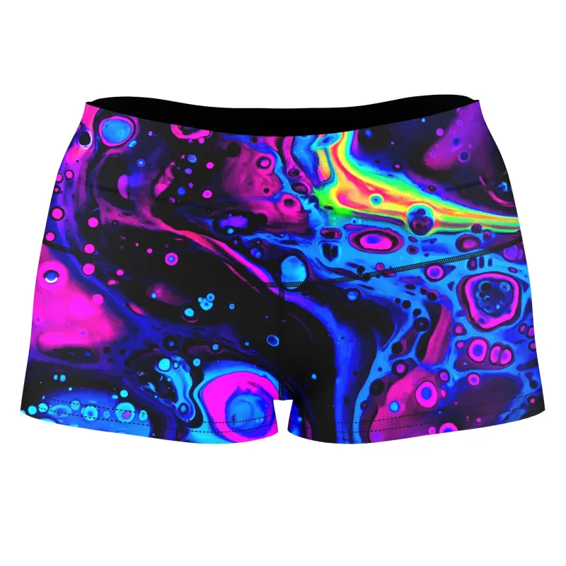 Acid Bath High-Waisted Women's Shorts sold by iEDM