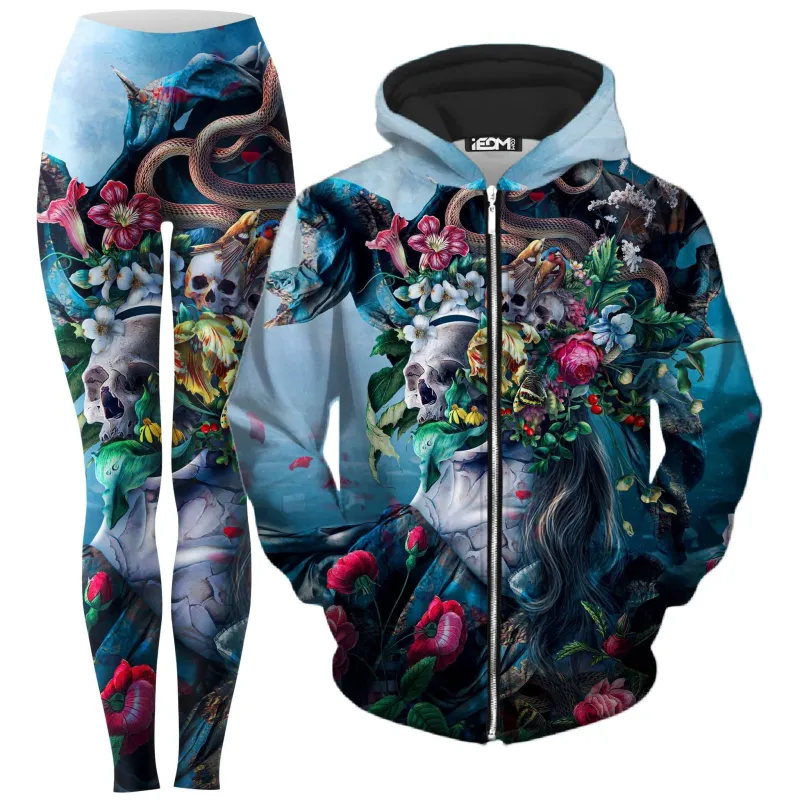 Live and Die Zip-Up Hoodie and Leggings Combo sold by iEDM