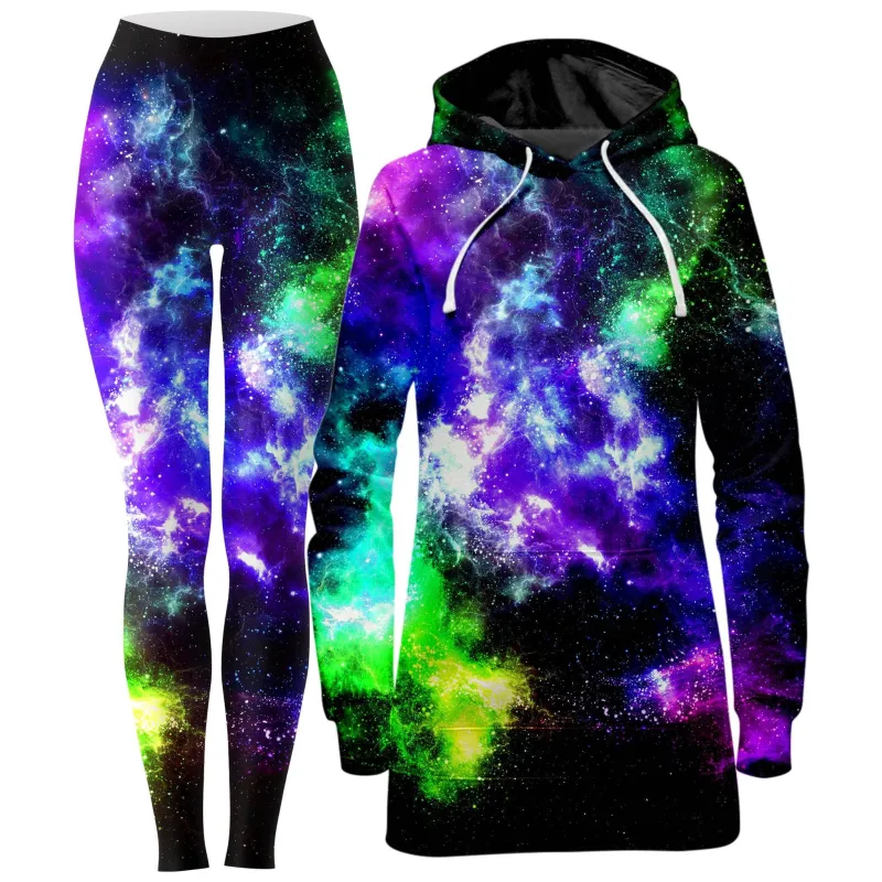 Kryptonite Flow Hoodie Dress and Leggings Combo JTT sold by iEDM