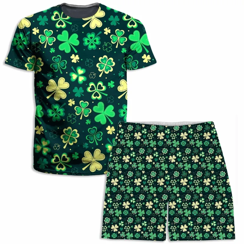 Trippy Clover T-Shirt and Shorts Combo sold by iEDM