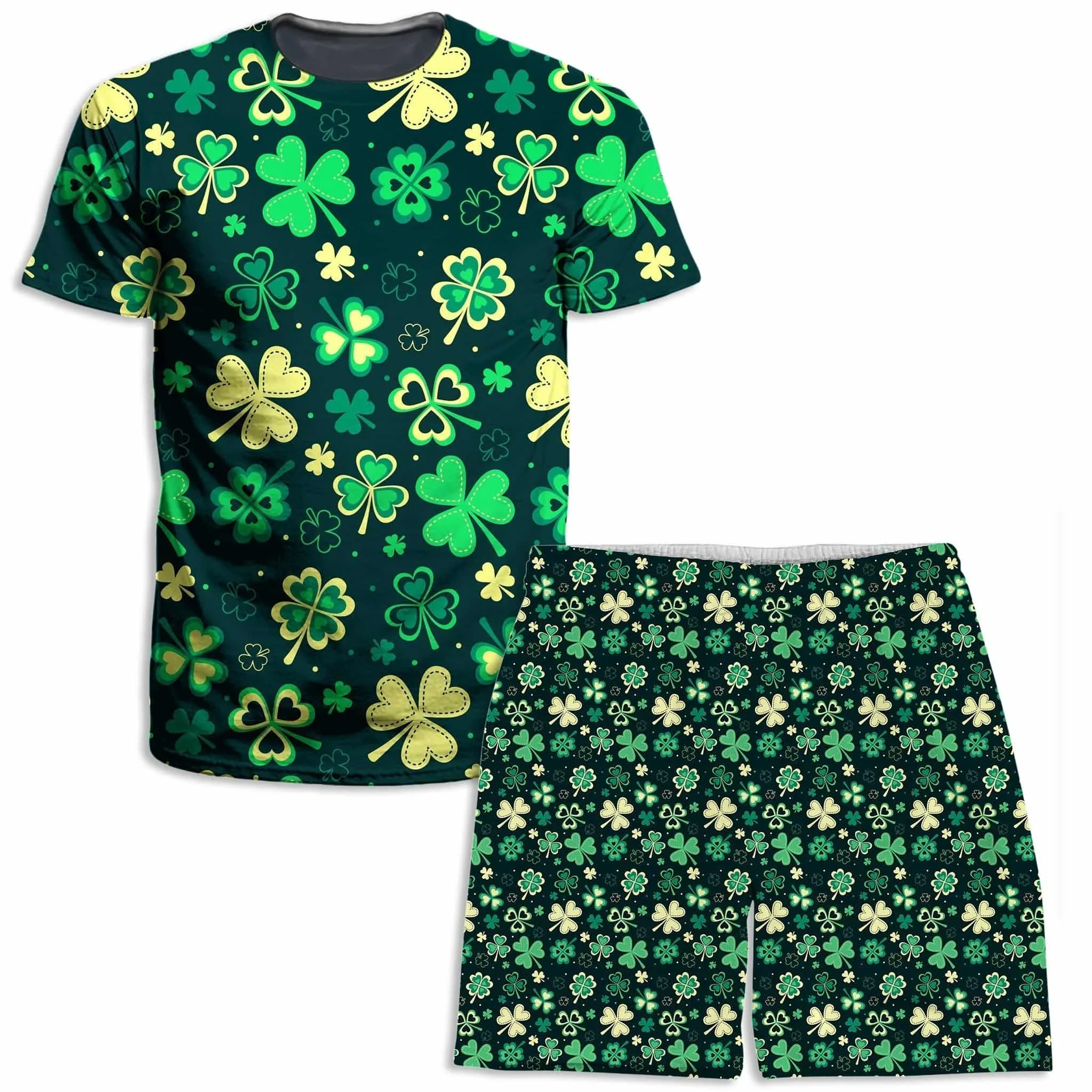 Trippy Clover T-Shirt and Shorts Combo sold by iEDM