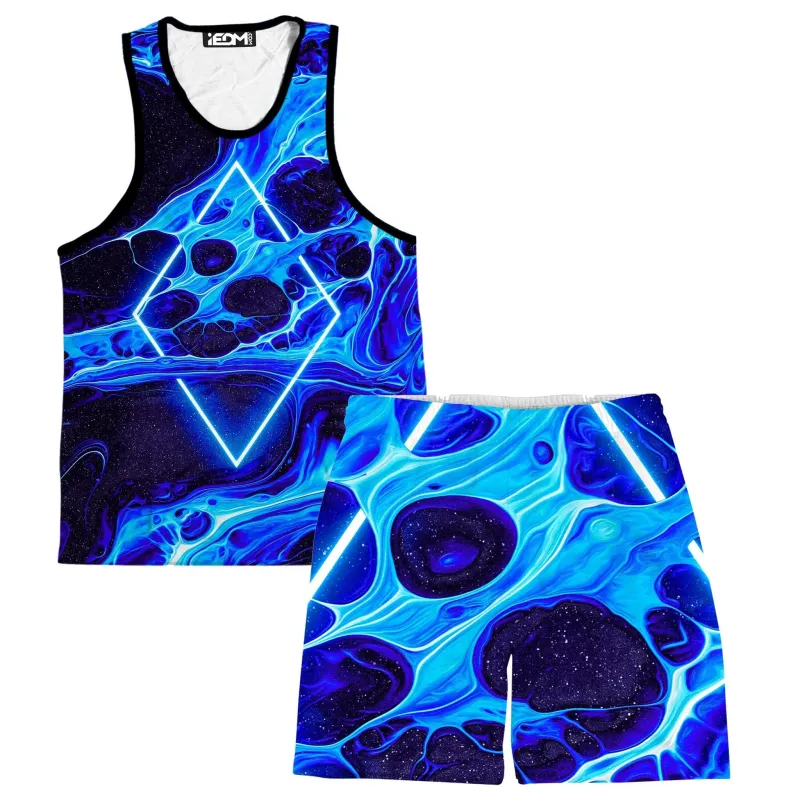 Portal Home Blue Men's Tank and Shorts Combo sold by iEDM