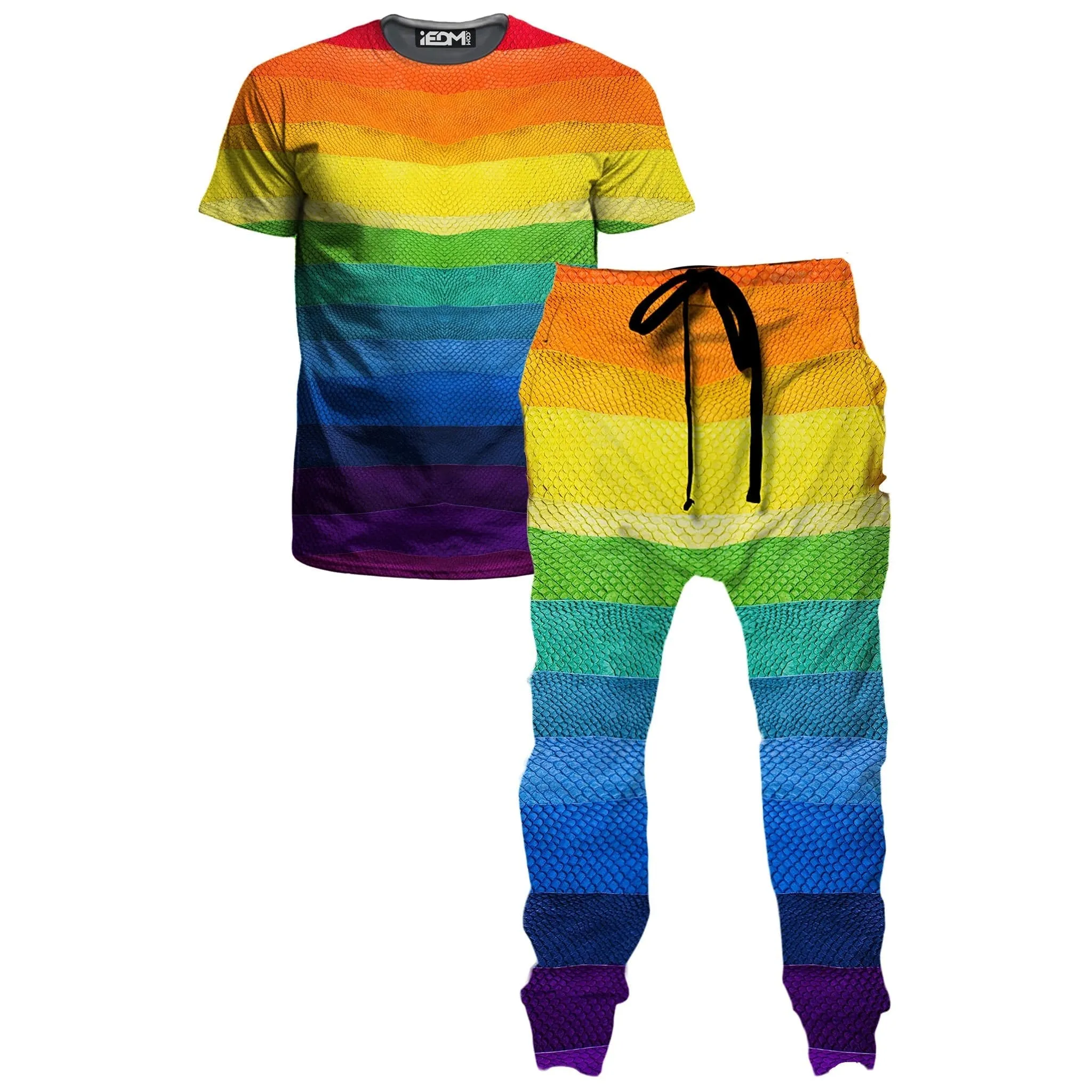 Rainbow Snake T-Shirt and Joggers Combo sold by iEDM