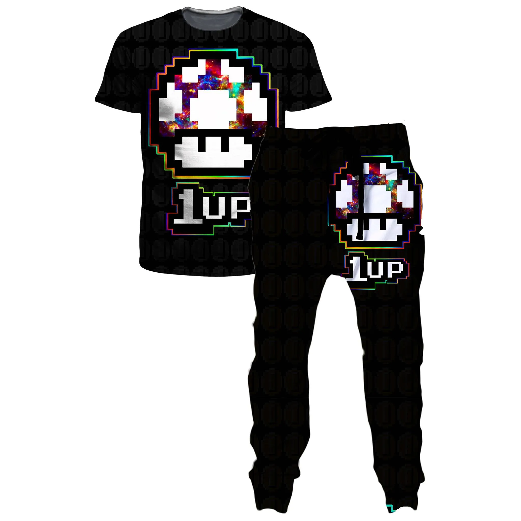 Level Up Mushroom T-Shirt and Joggers Combo sold by iEDM