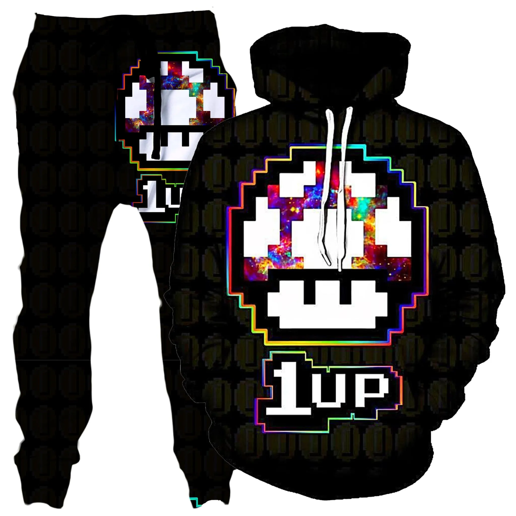 Level Up Mushroom Hoodie and Joggers Combo sold by iEDM