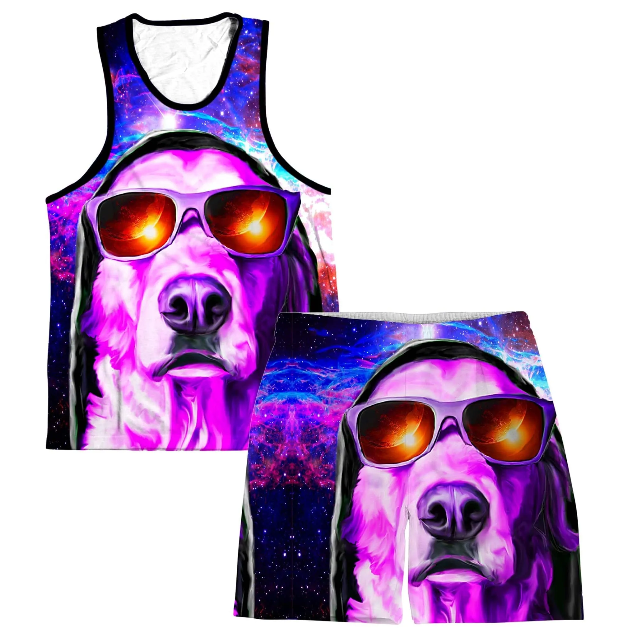 Nebulous K9 Men's Tank and Shorts Combo sold by iEDM
