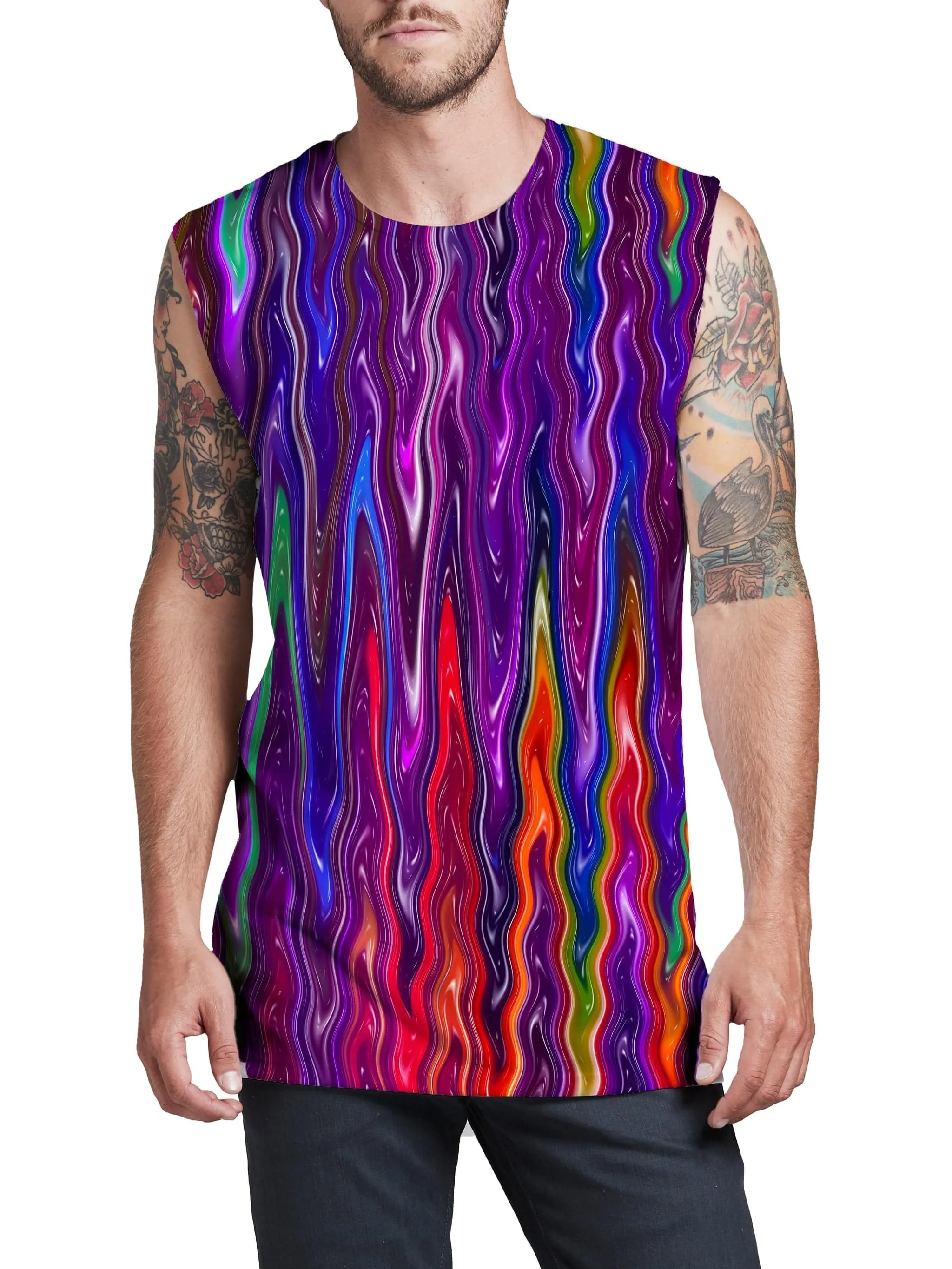 Trippy Vibes Men's Muscle Tank sold by iEDM