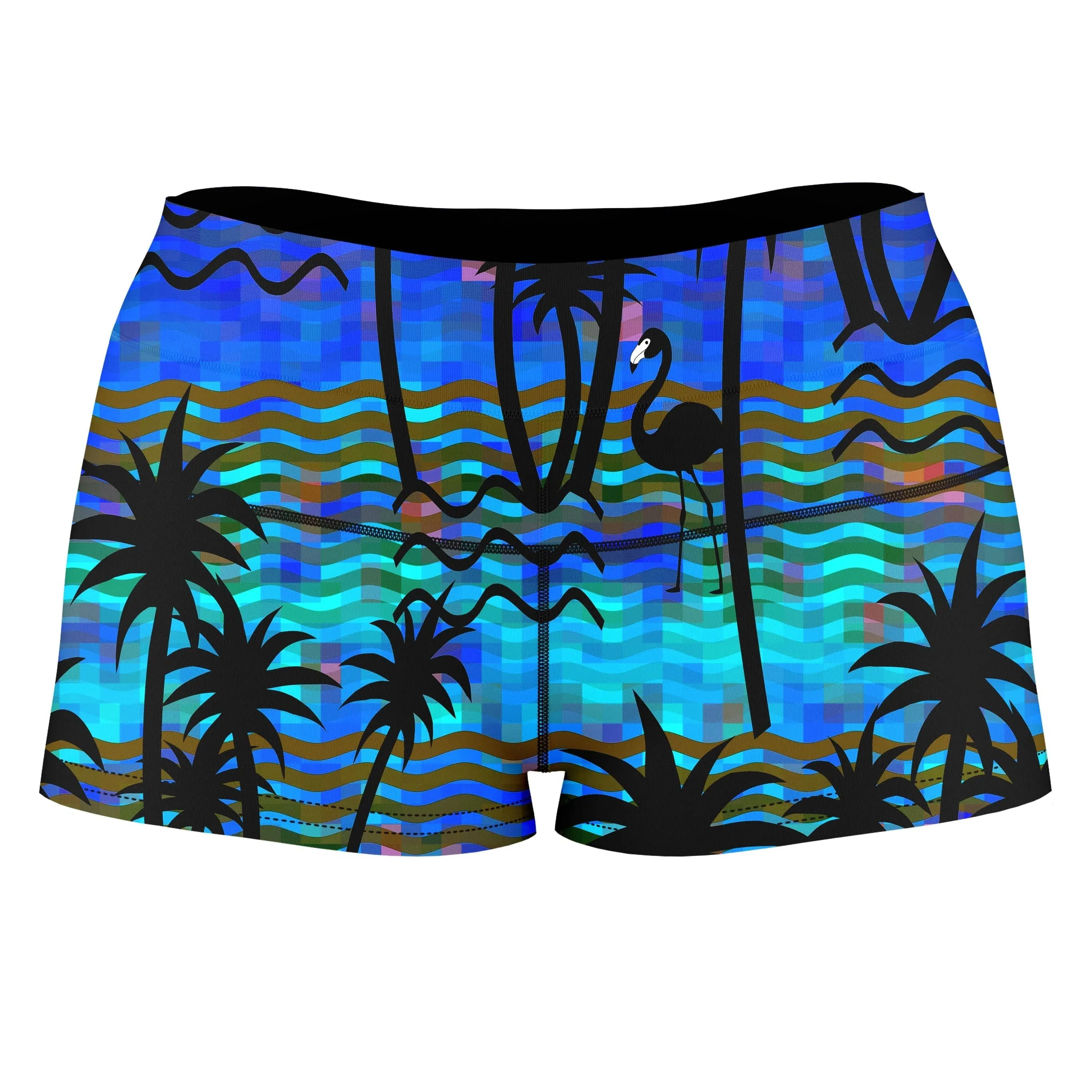 Tropical Dreams High-Waisted Women's Shorts sold by iEDM