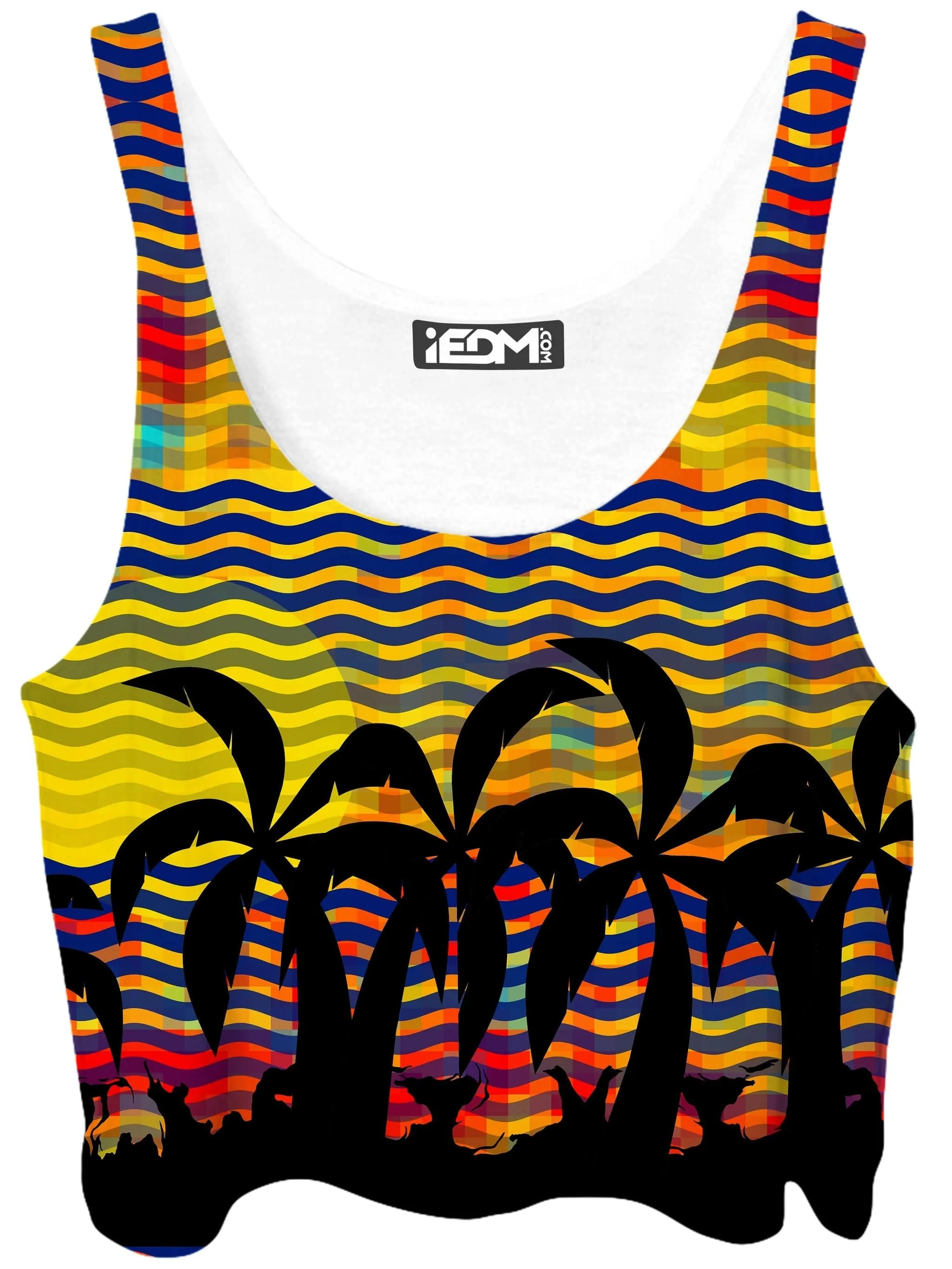 Trippy Tropical Nights Crop Top sold by iEDM