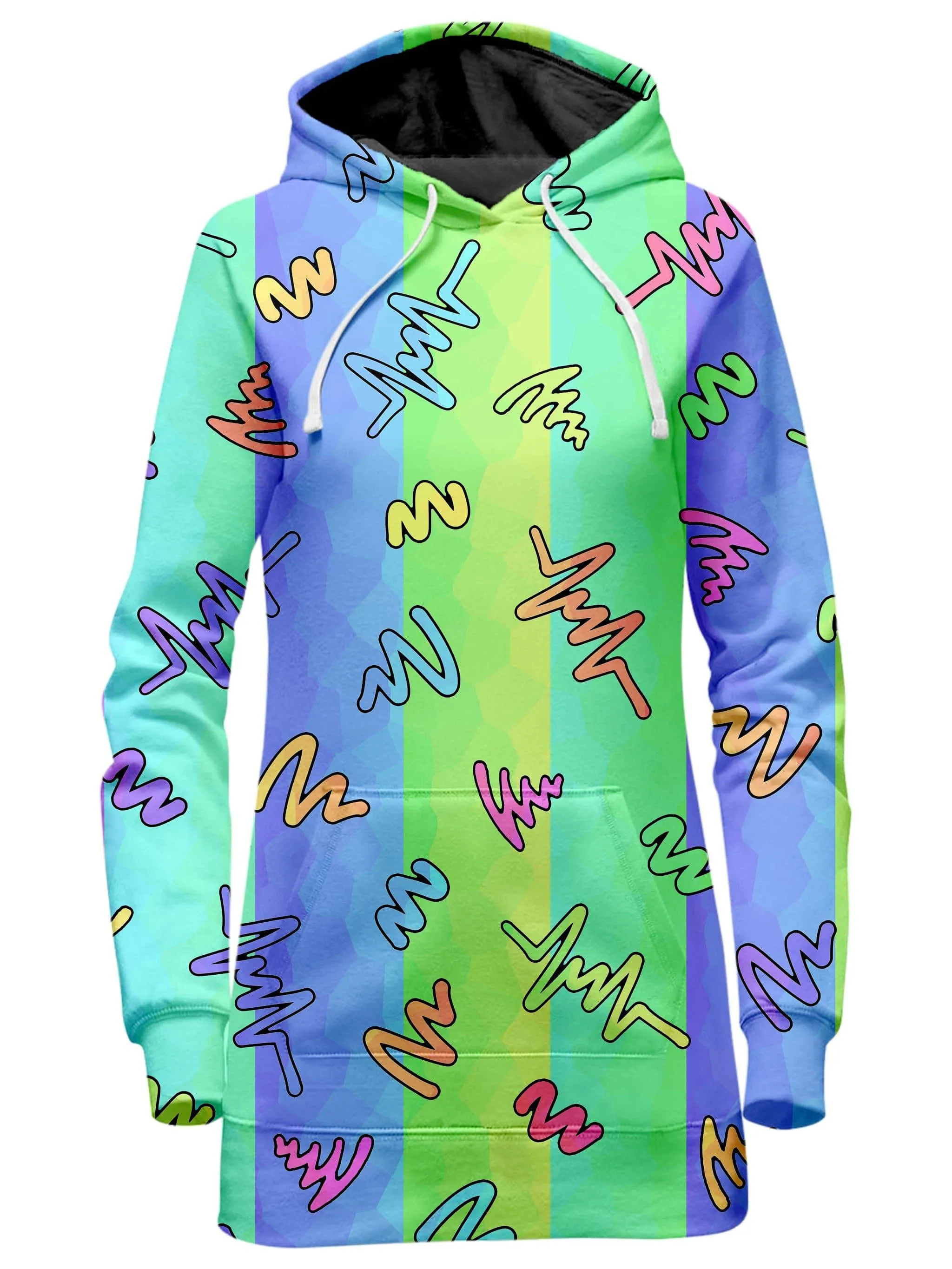 Trippy Doodles Hoodie Dress sold by iEDM