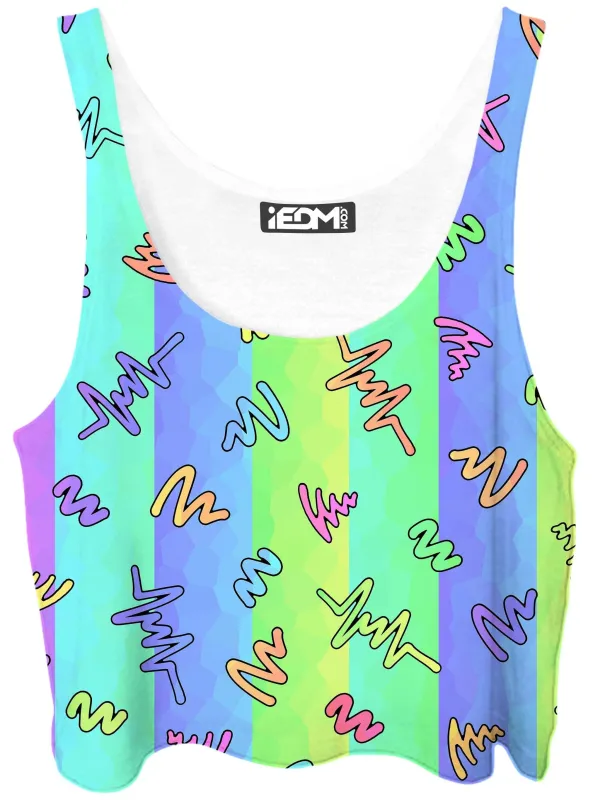 Trippy Doodles Crop Top sold by iEDM
