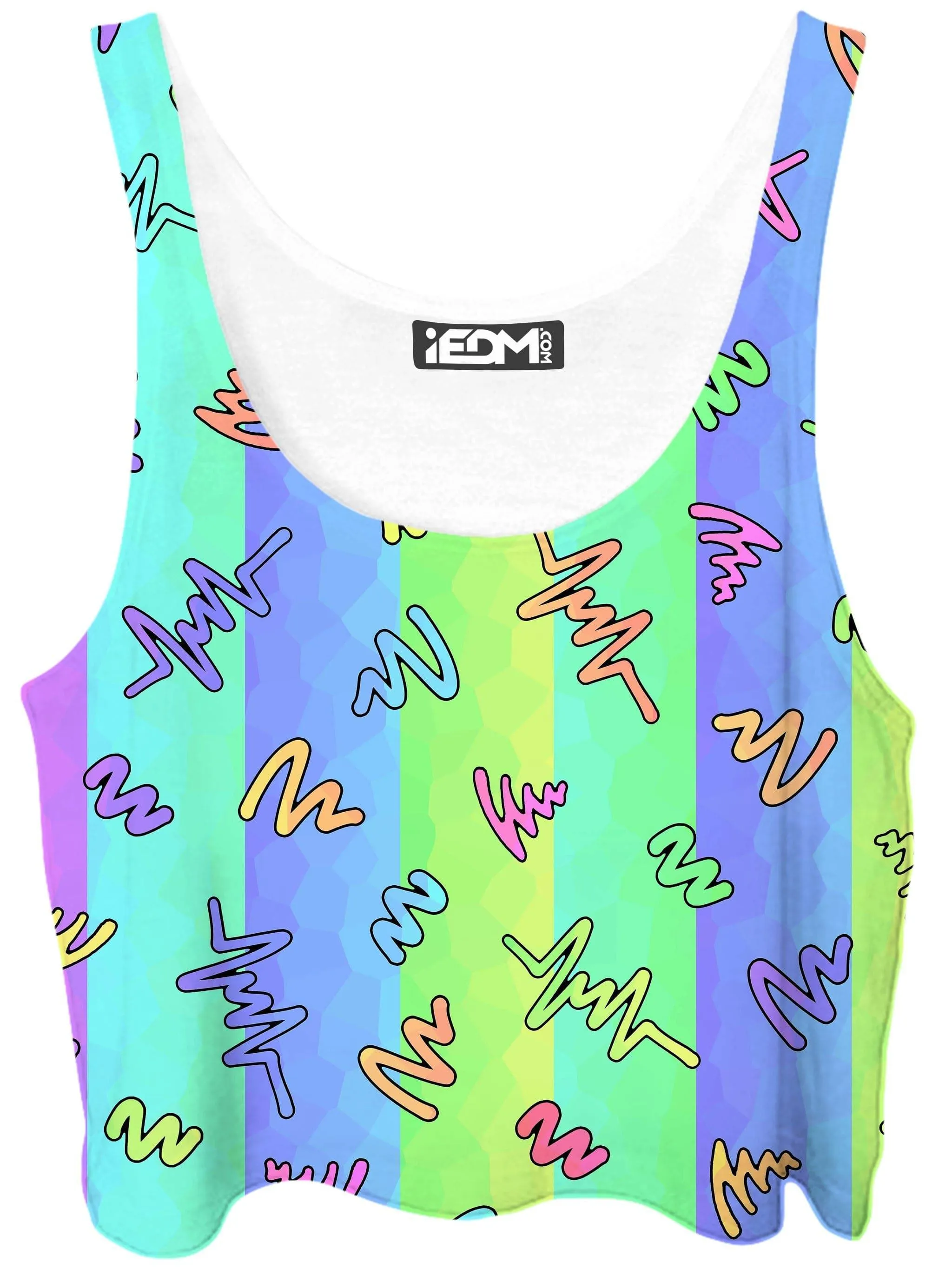 Trippy Doodles Crop Top sold by iEDM