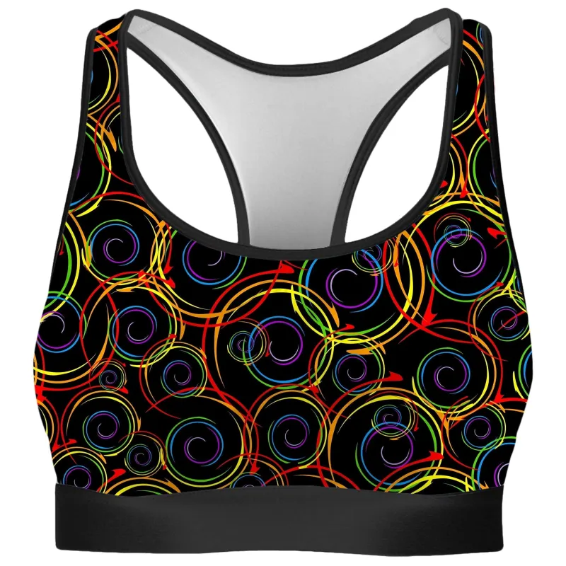 Swirl Abstract Rave Bra sold by iEDM