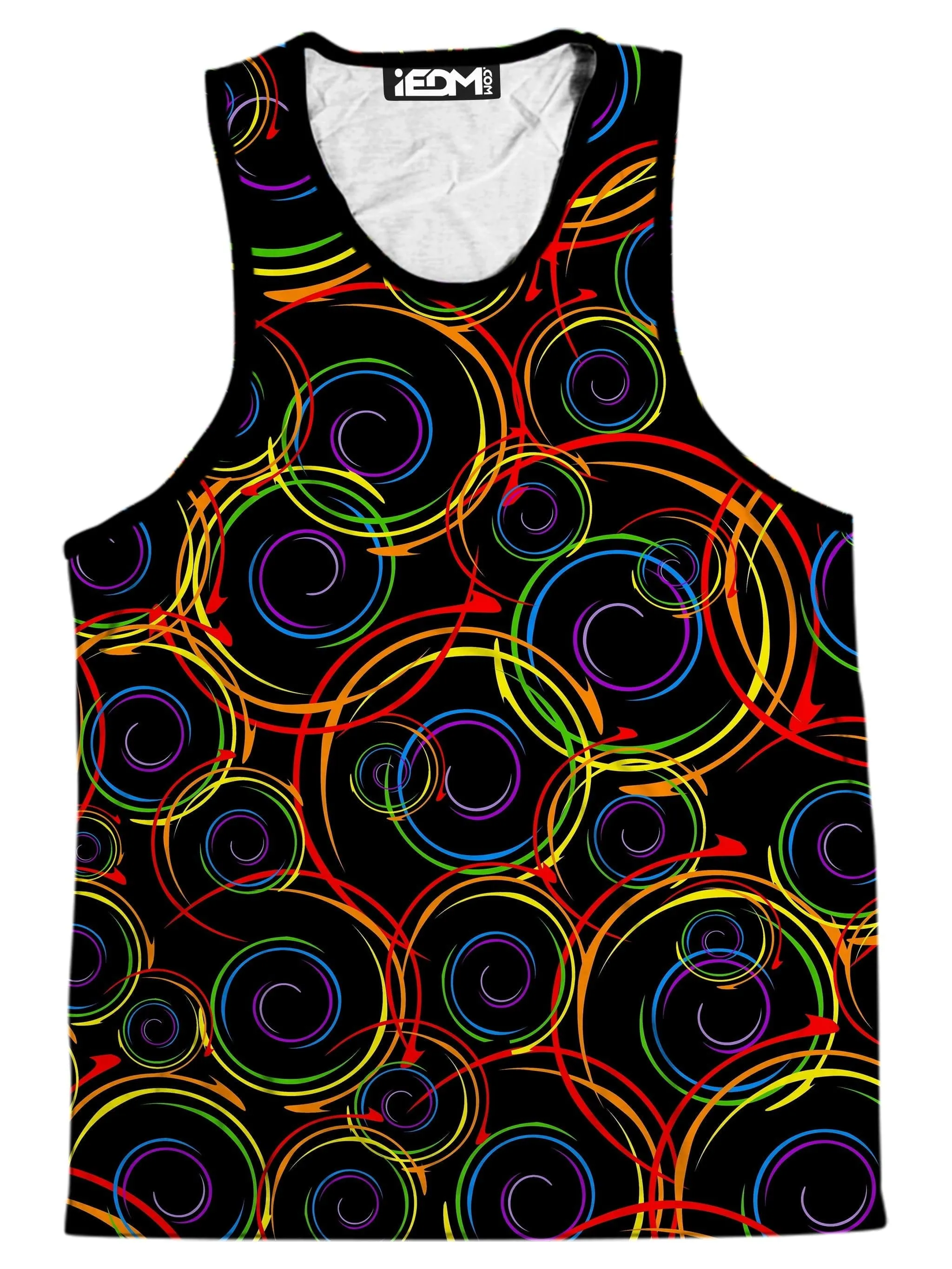 Swirl Abstract Men's Tank sold by iEDM