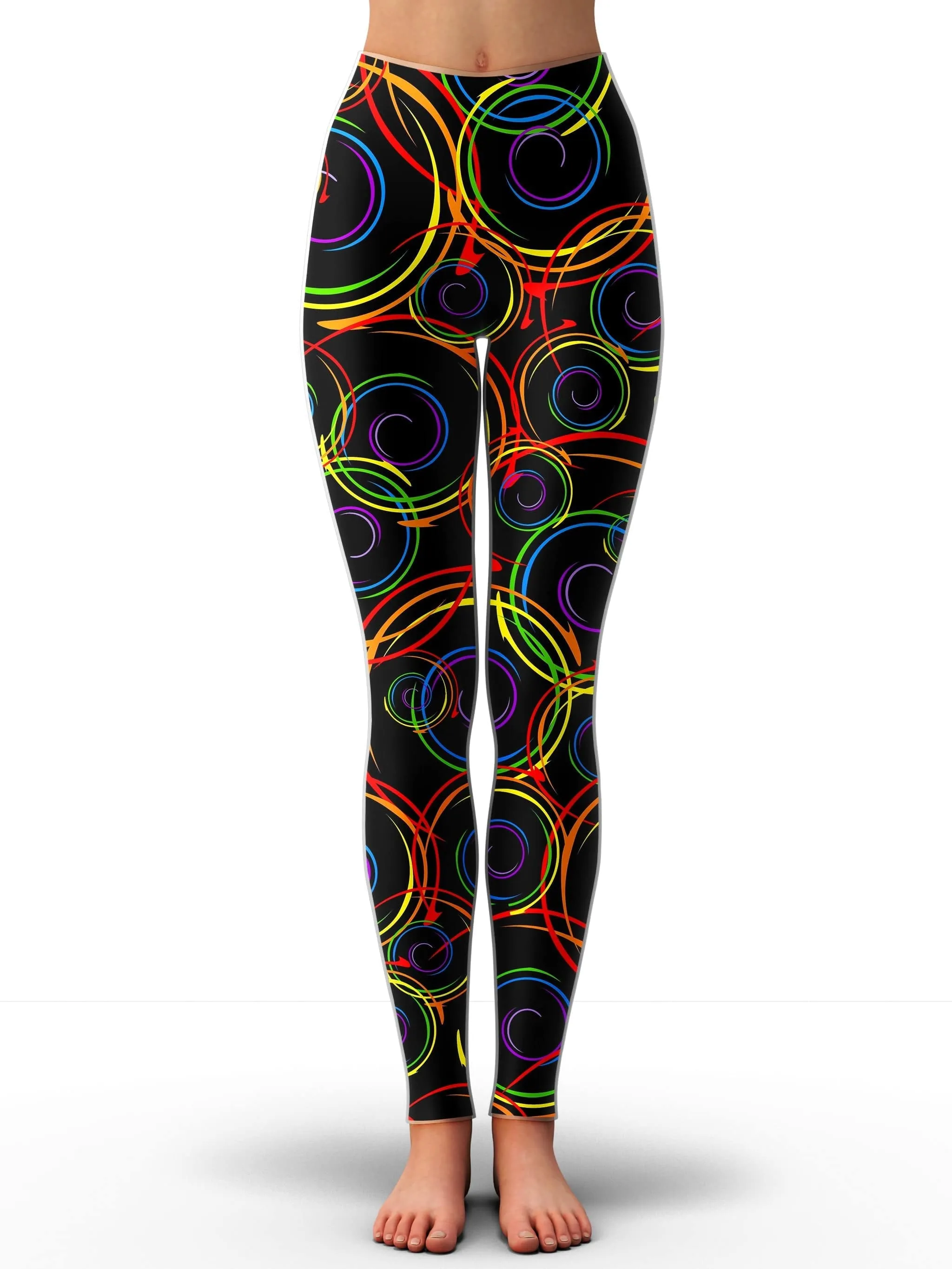 Swirl Abstract Leggings sold by iEDM