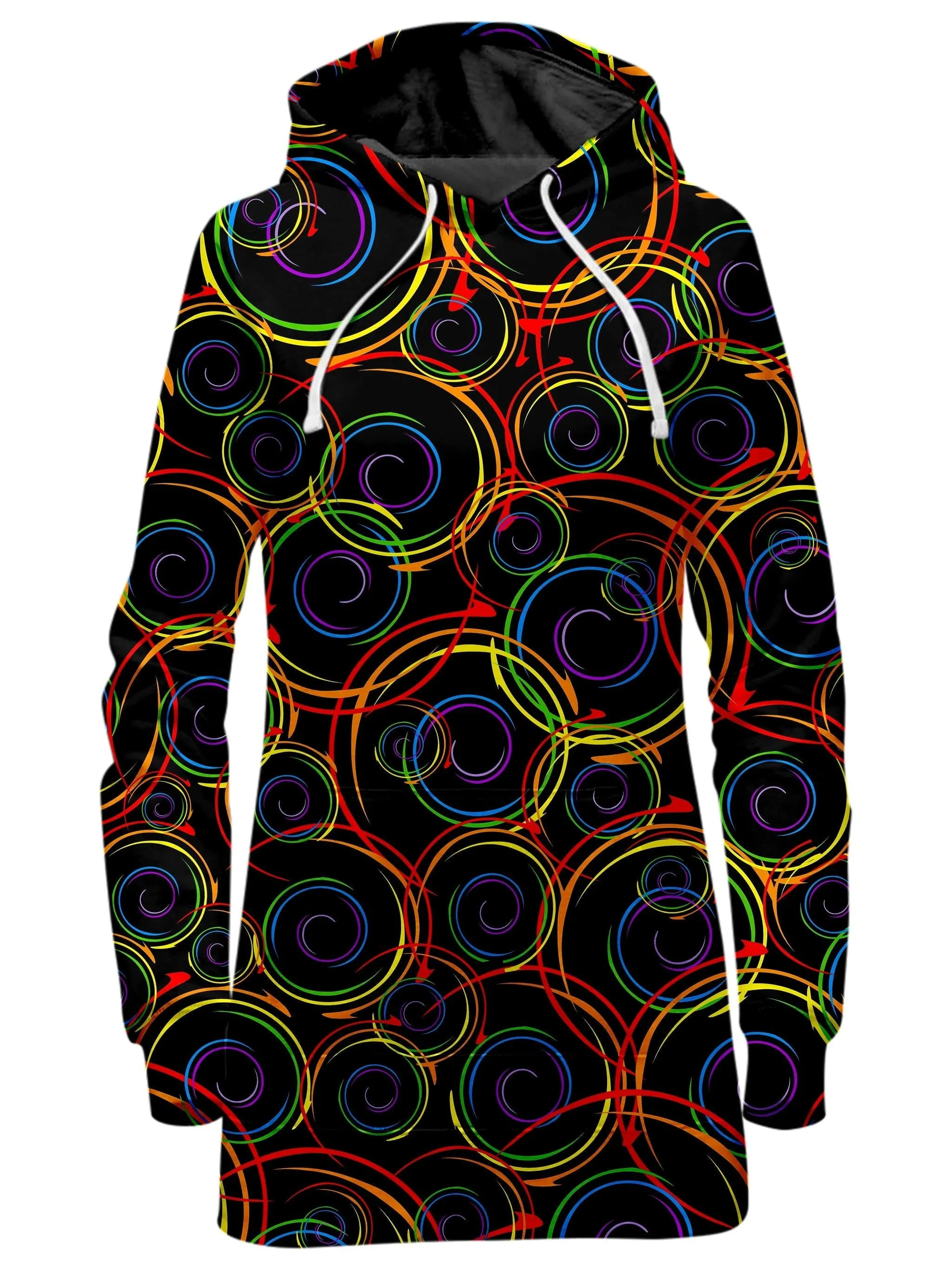 Swirl Abstract Hoodie Dress sold by iEDM