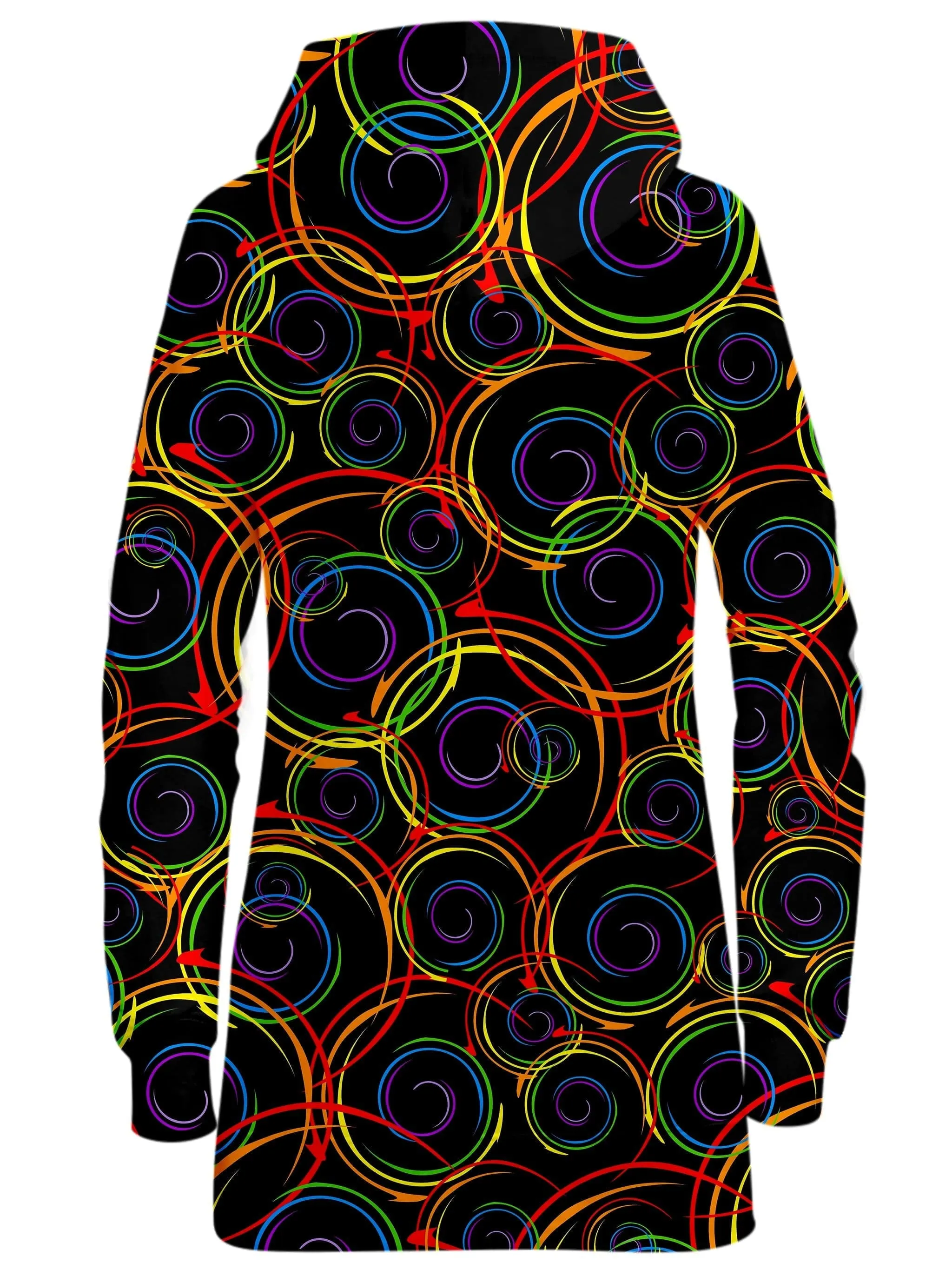 Swirl Abstract Hoodie Dress sold by iEDM product image thumbnail 2